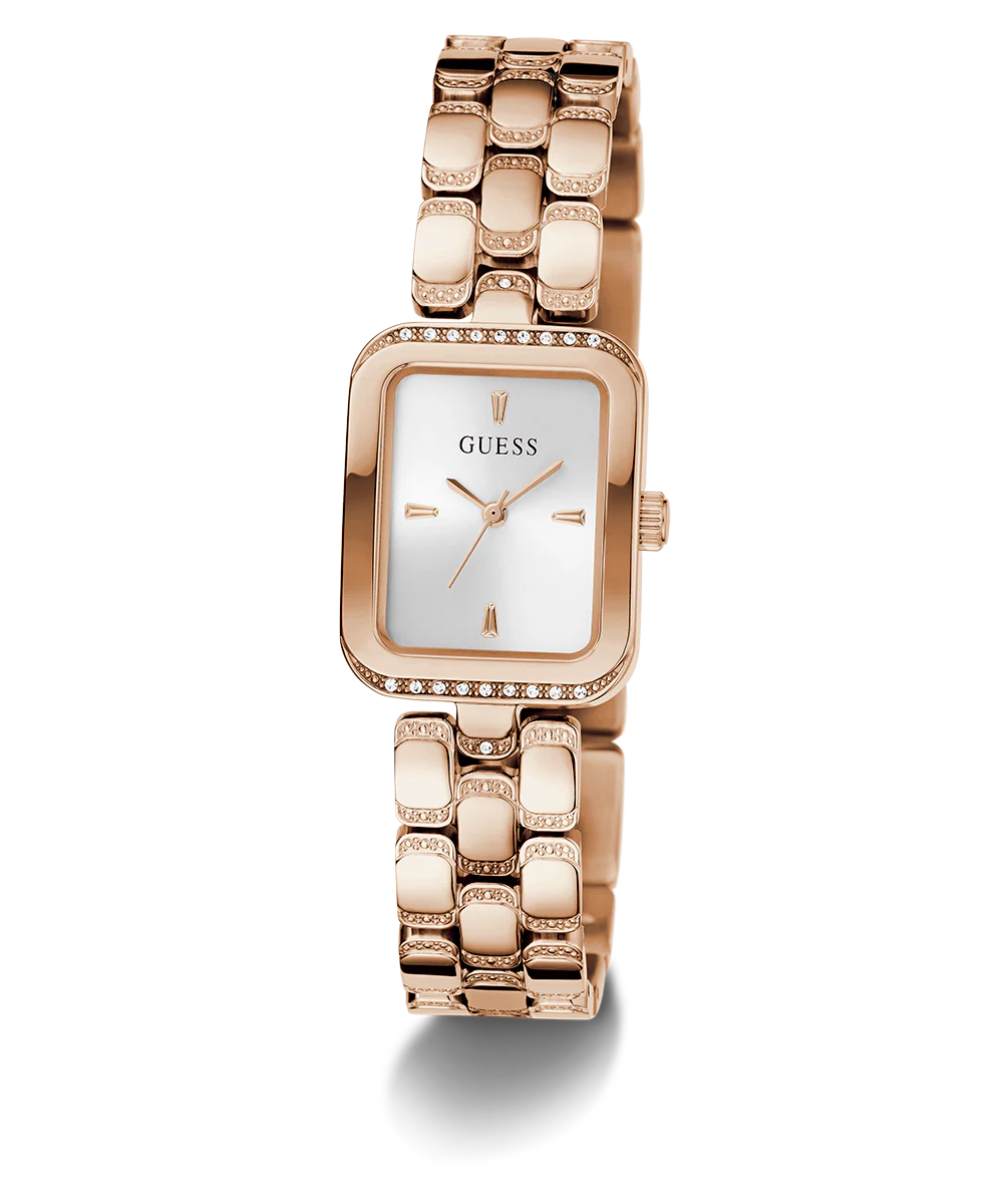 GUESS Ladies Rose Gold Tone Analog Watch