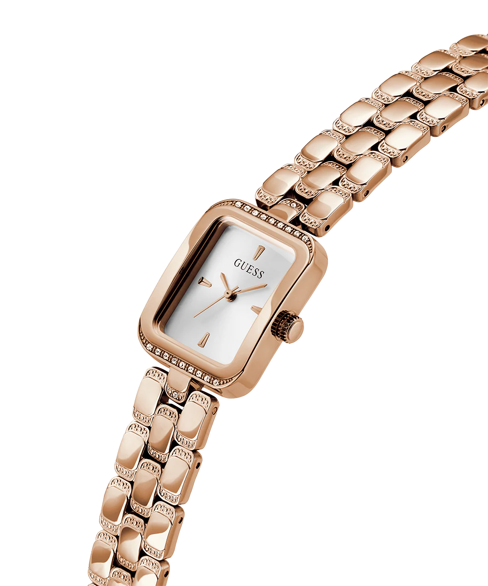 GUESS Ladies Rose Gold Tone Analog Watch