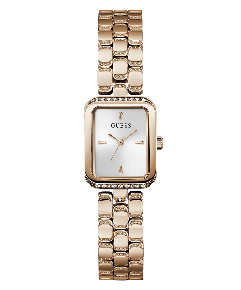 GUESS Ladies Rose Gold Tone Analog Watch