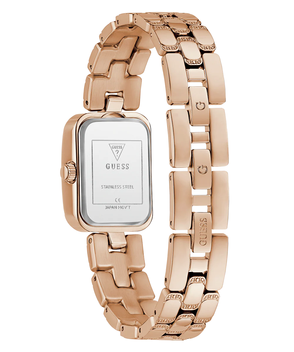GUESS Ladies Rose Gold Tone Analog Watch