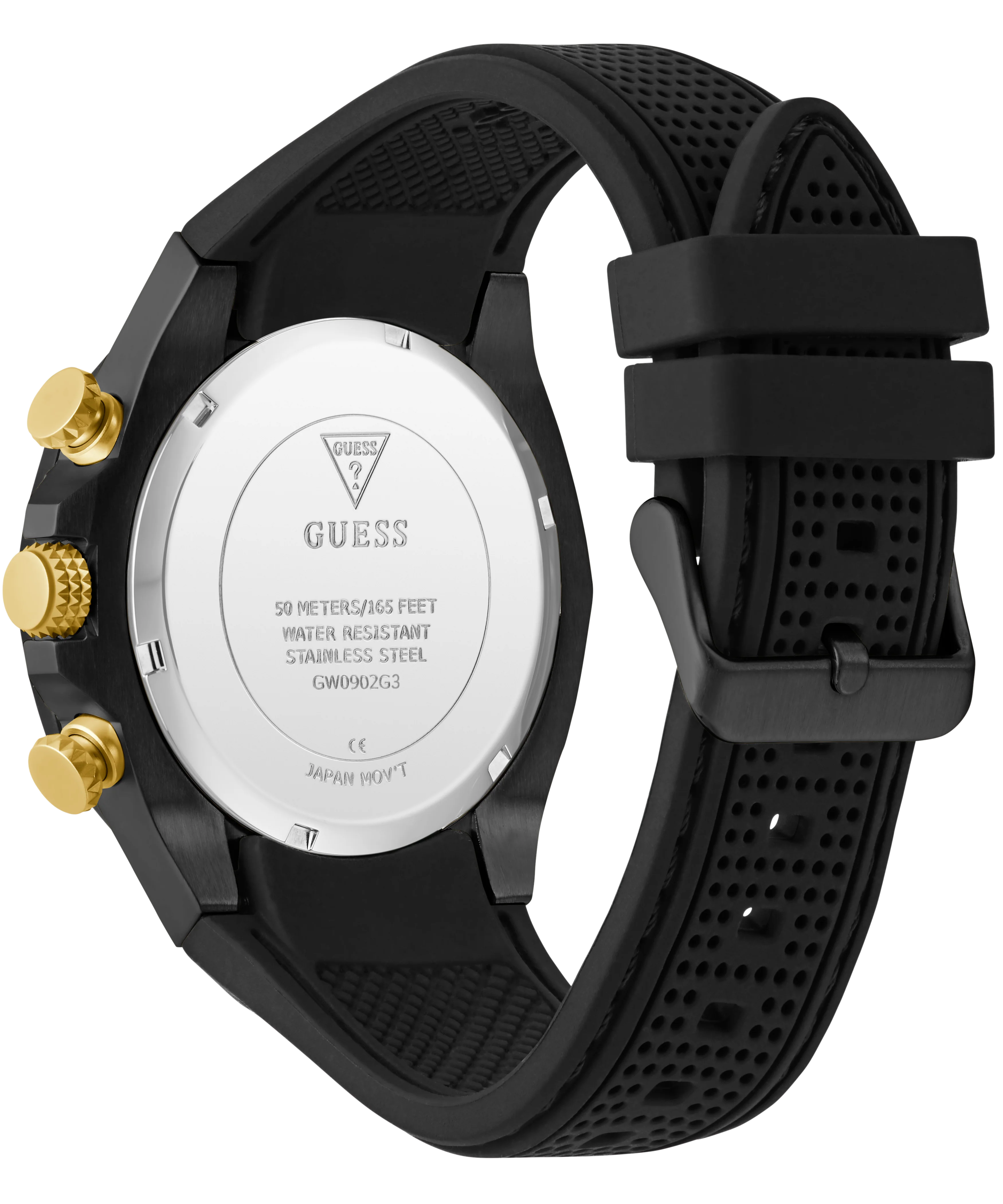 GUESS Mens Black Multi-function Watch
