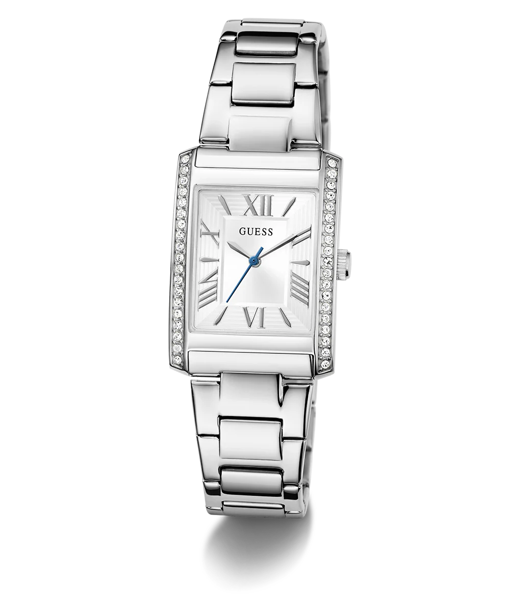 GUESS Ladies Silver Tone Analog Watch