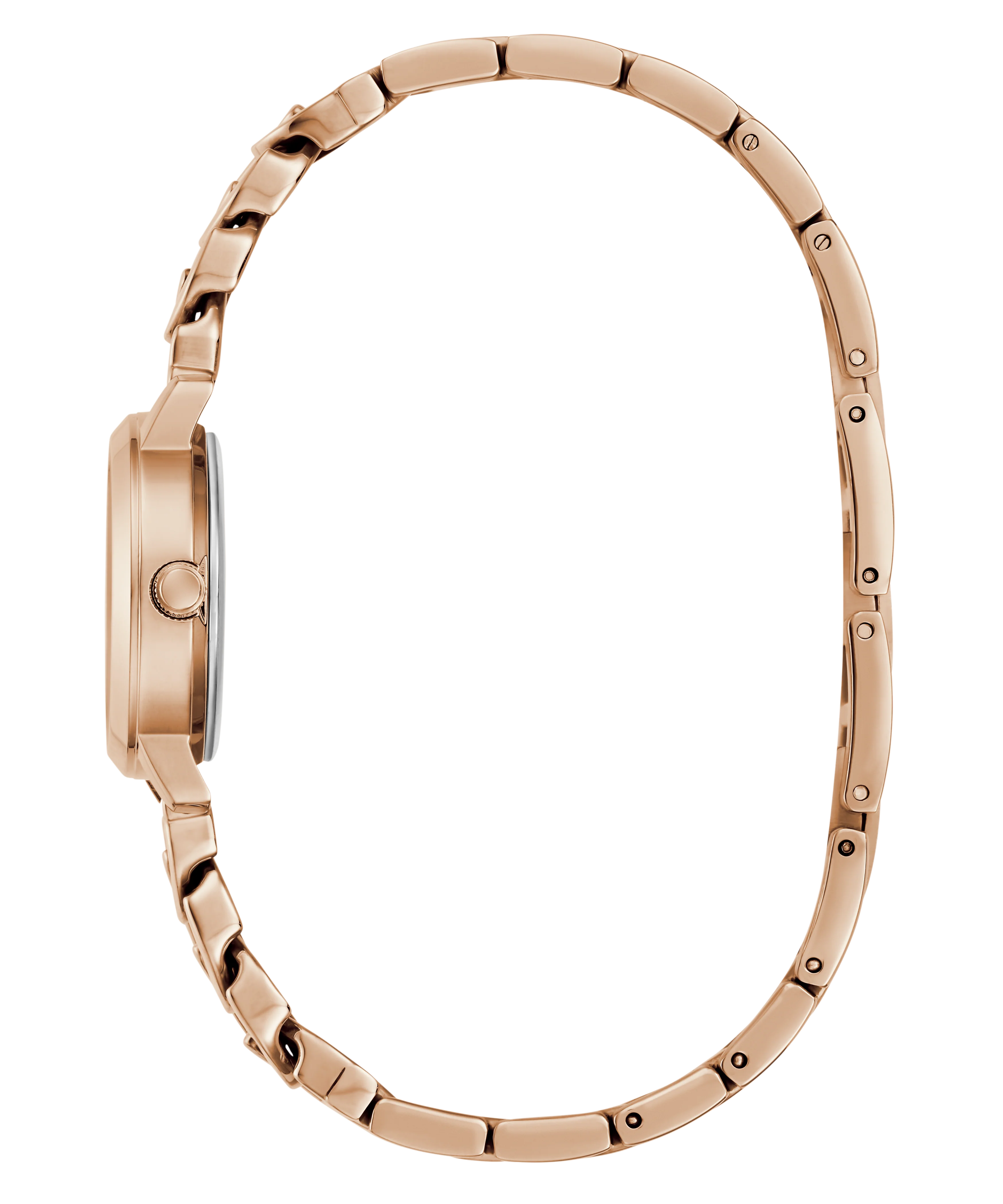 GUESS Ladies Rose Gold Tone Analog Watch