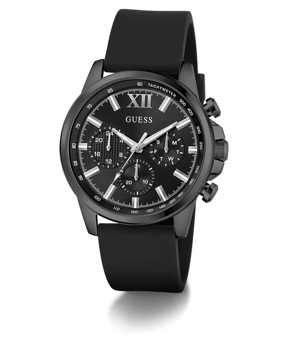 GUESS Mens Black Multi-function Watch