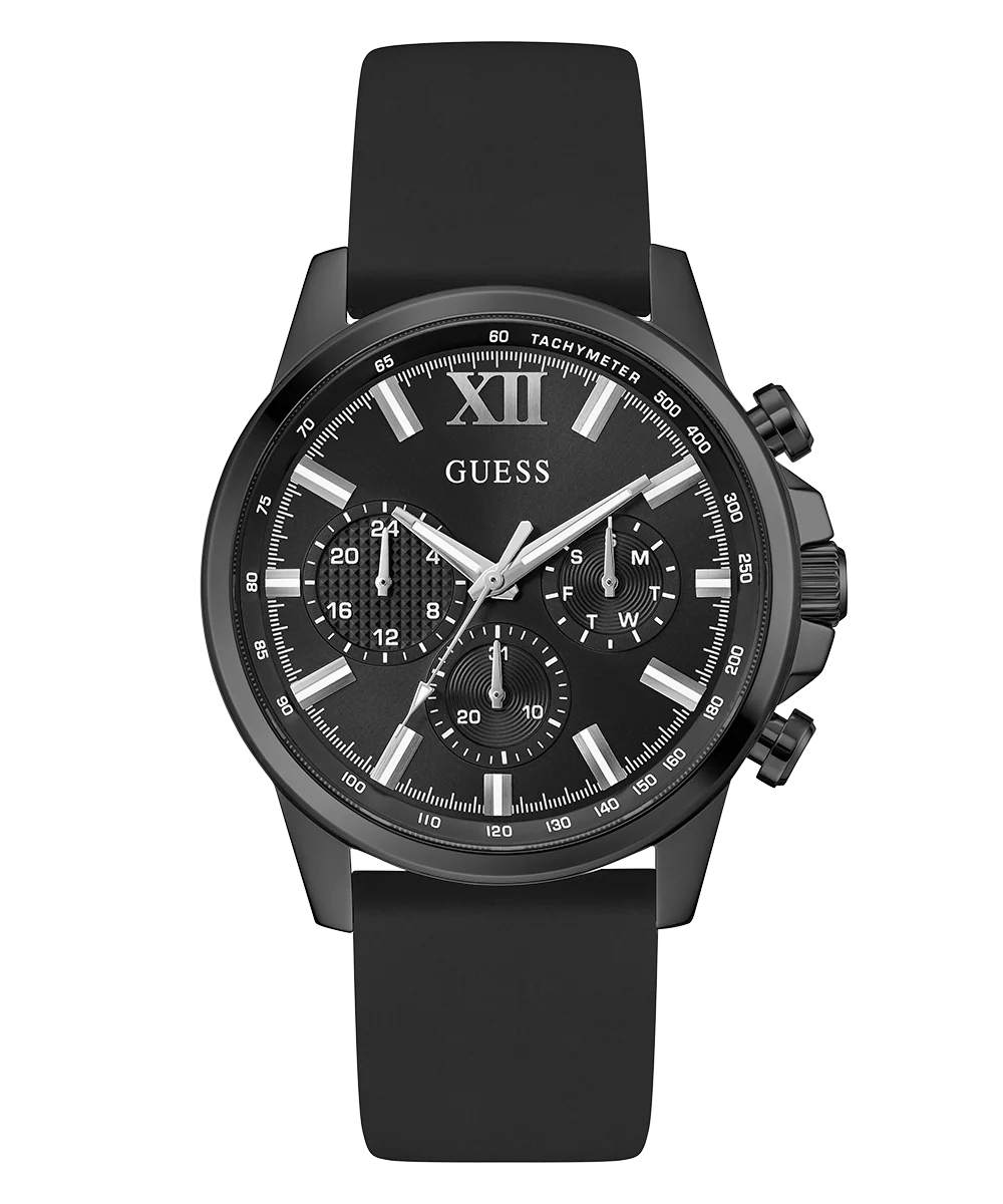 GUESS Mens Black Multi-function Watch