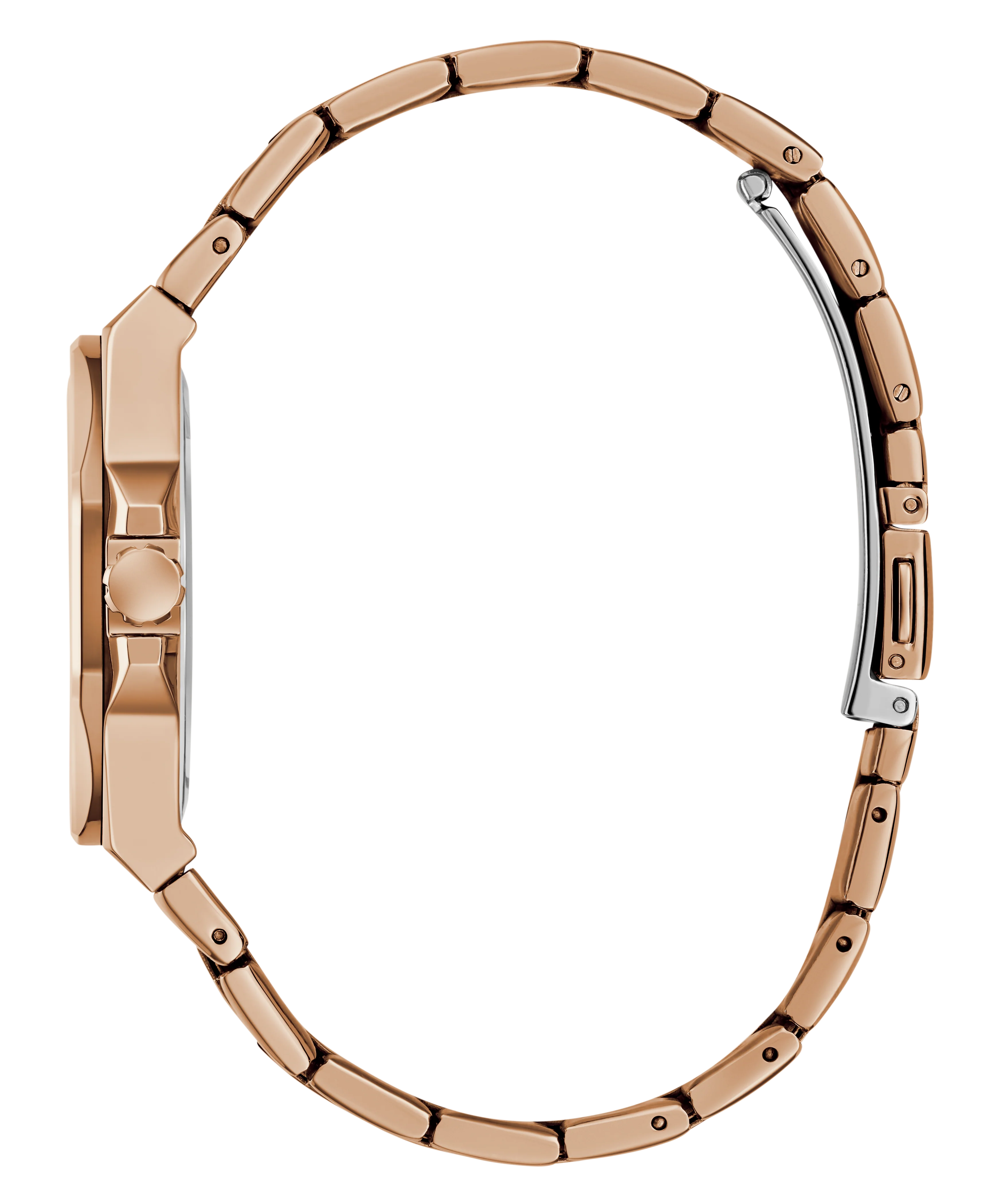 GUESS Ladies Rose Gold Tone Analog Watch