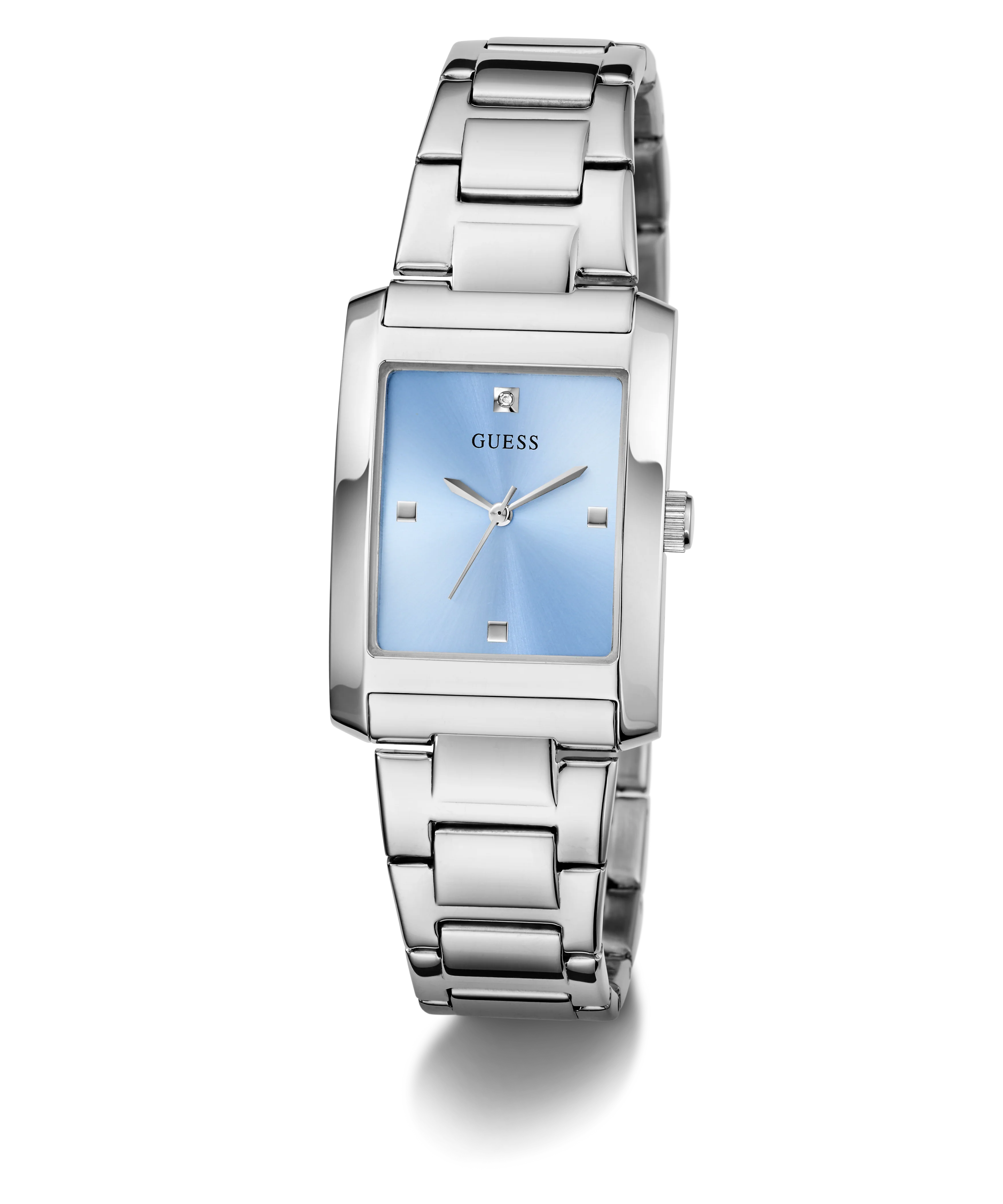 GUESS Ladies Silver Tone Analog Watch