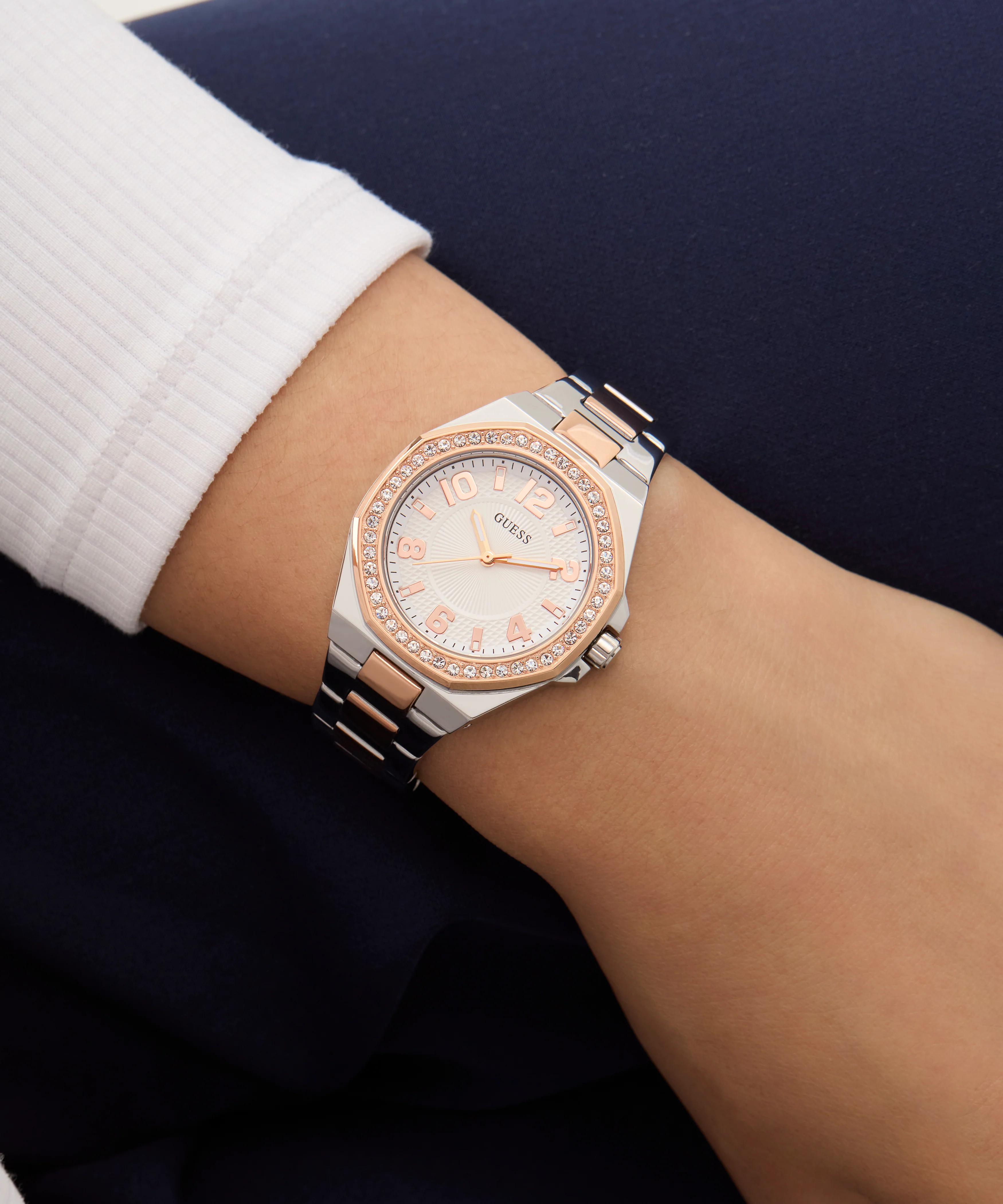 GUESS Ladies 2-Tone Analog Watch