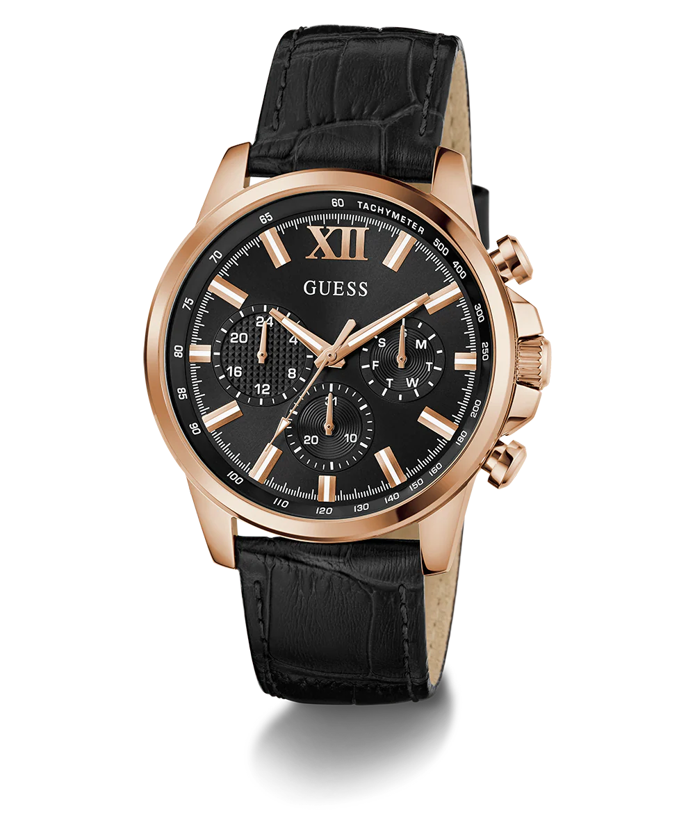 830-guess-mens-black-multi-function-watch-1.webp GUESS Mens Black Multi-function Watch