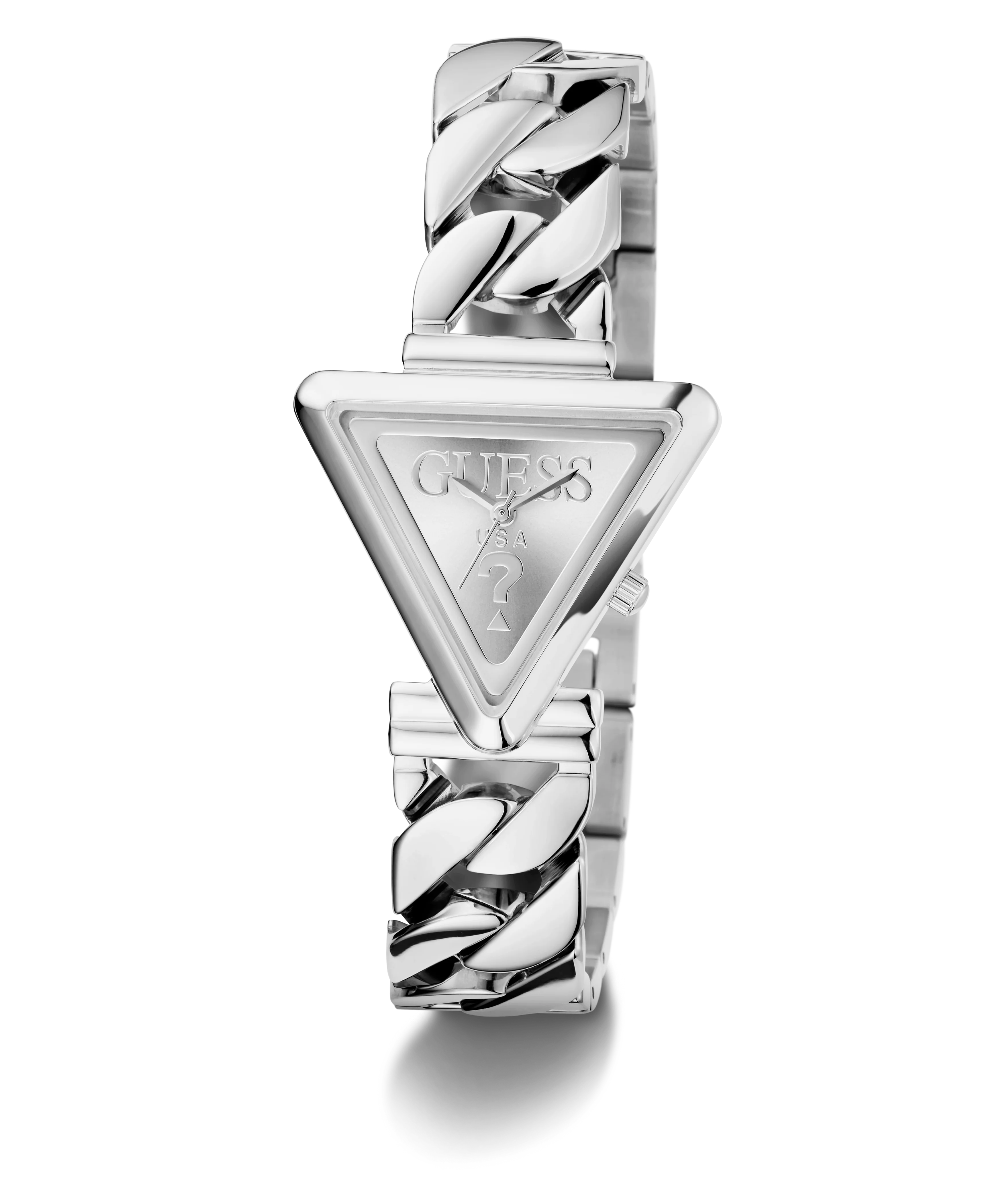 GUESS Ladies Silver Tone Analog Watch