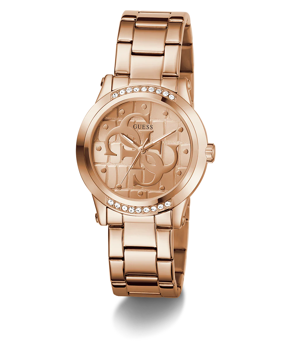 GUESS Ladies Rose Gold Tone Analog Watch
