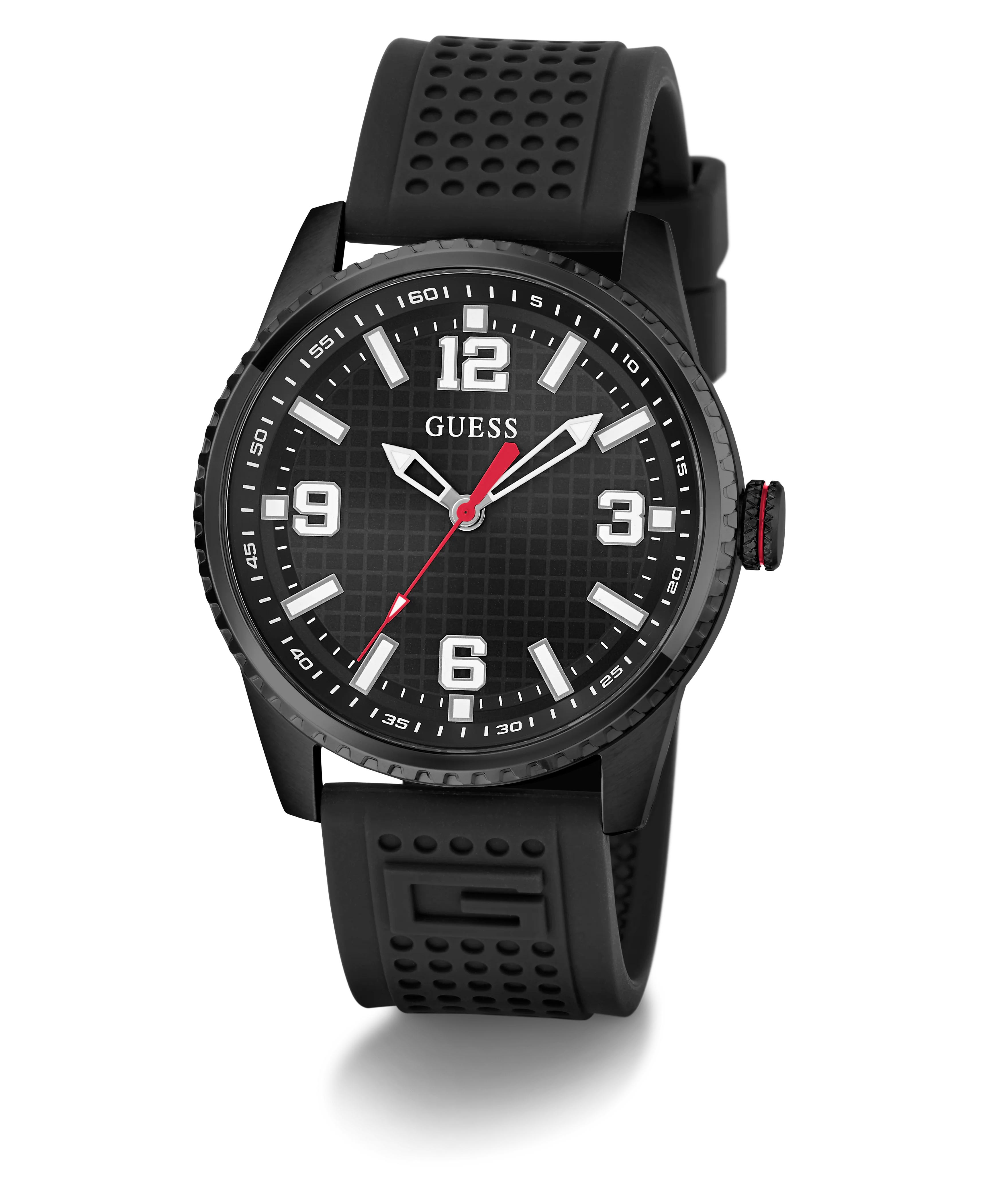 GUESS Mens Black Analog Watch