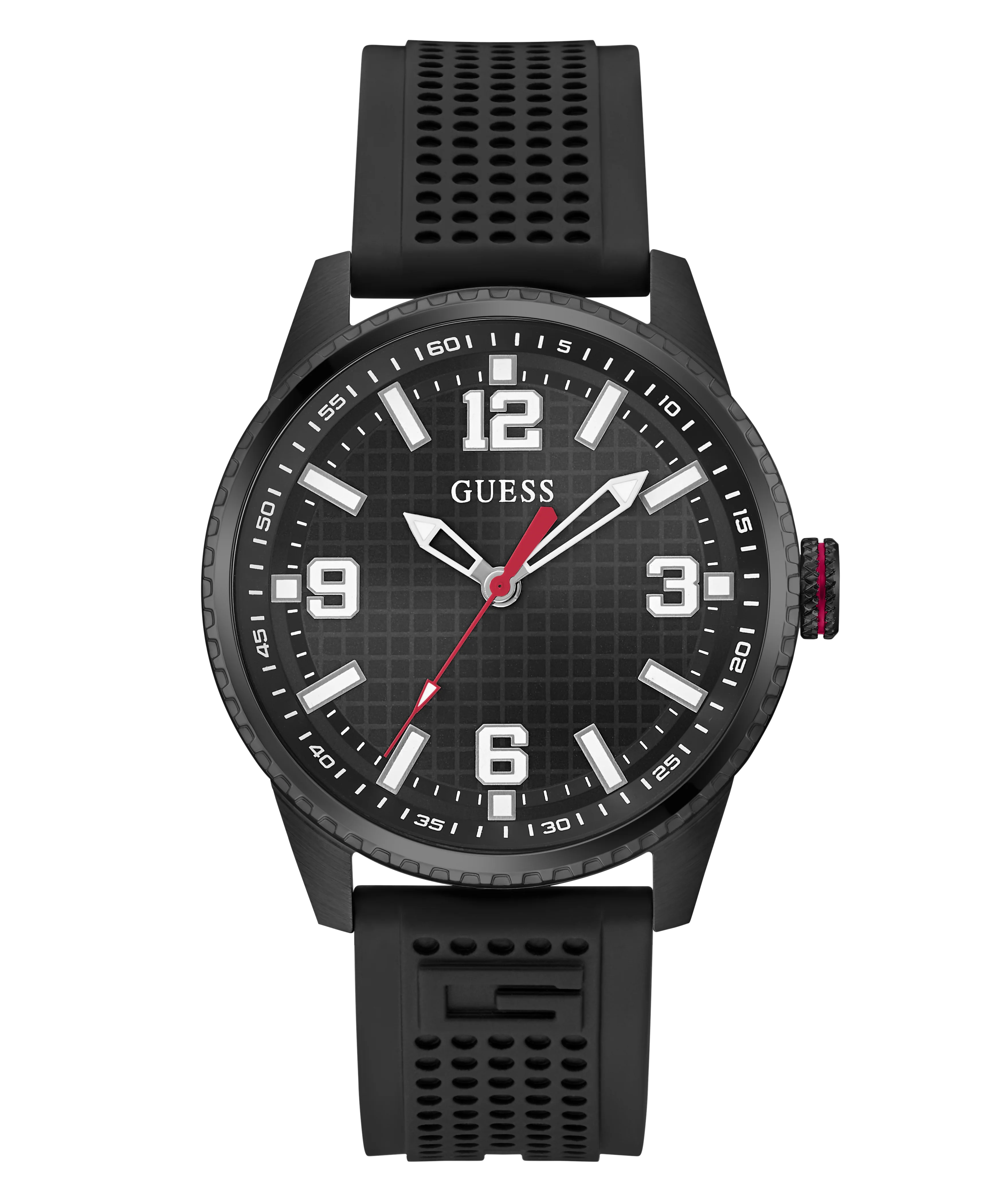 GUESS Mens Black Analog Watch