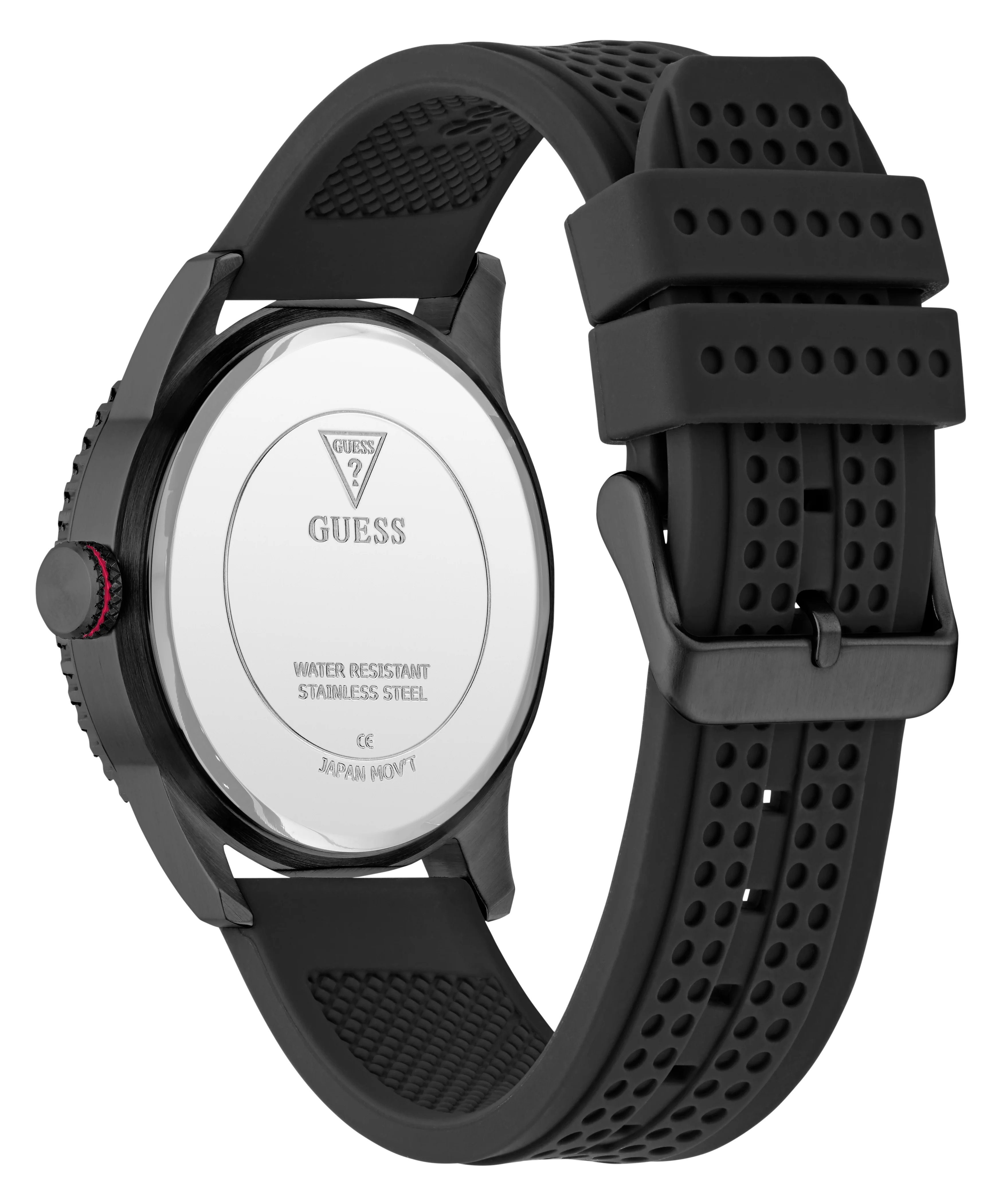GUESS Mens Black Analog Watch
