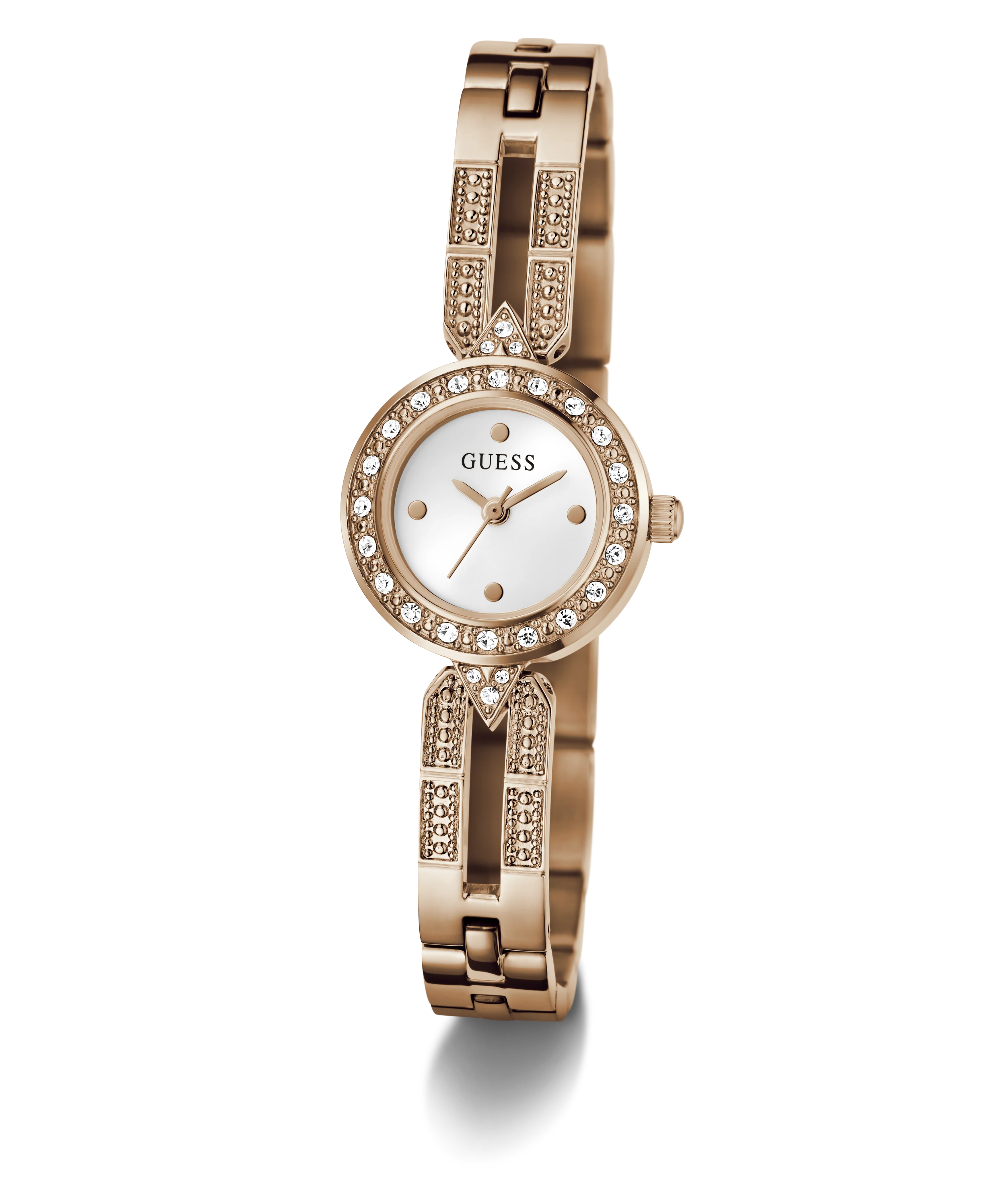 GUESS Ladies Rose Gold Tone Analog Watch