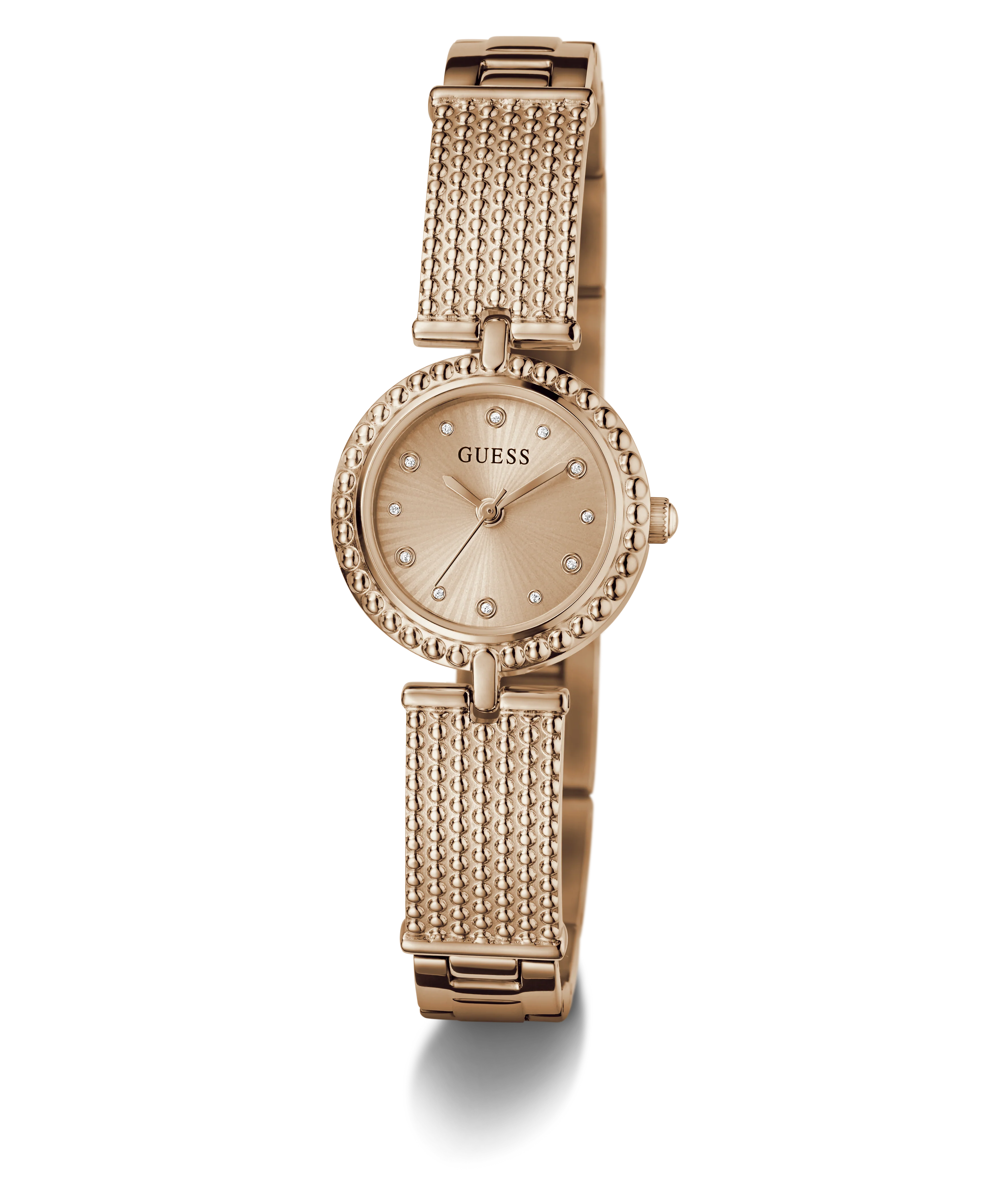 GUESS Ladies Rose Gold Tone Analog Watch
