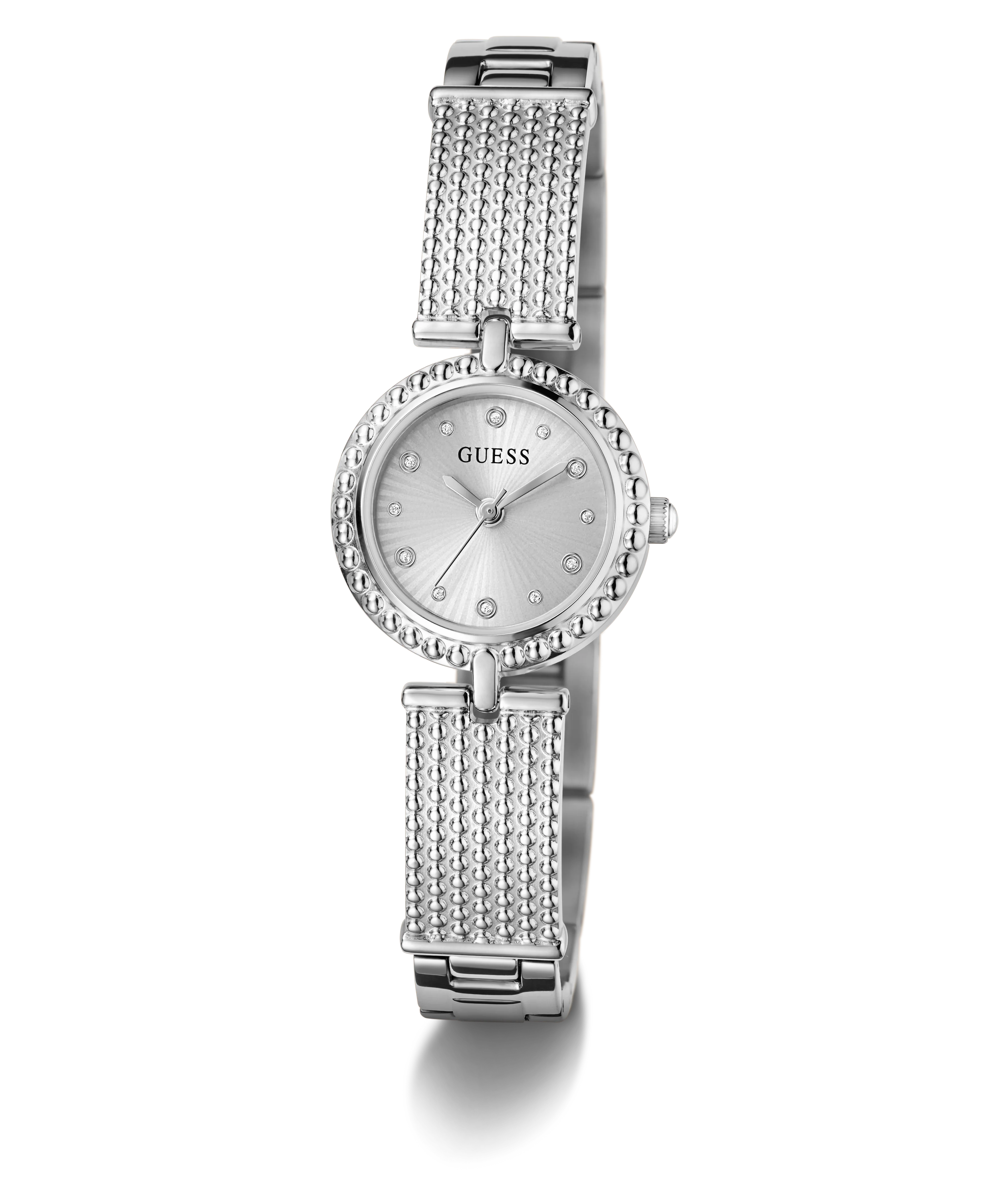 GUESS Ladies Silver Tone Analog Watch
