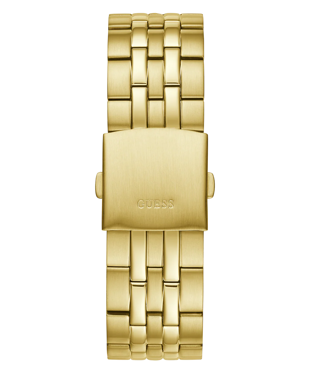 GUESS Mens Gold Tone Day/Date Watch