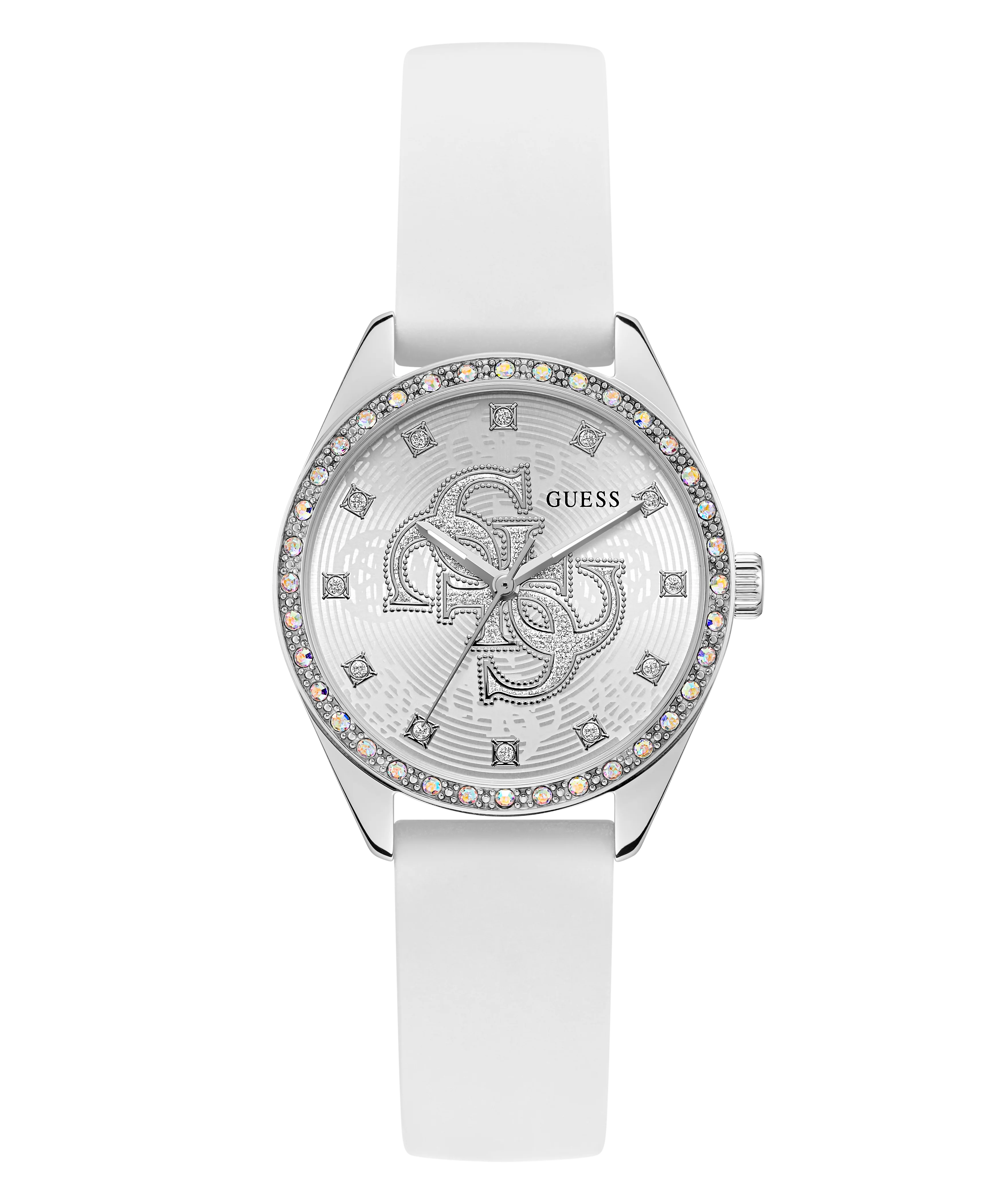 91-guess-ladies-white-silver-tone-analog-watch-4.webp GUESS Ladies White Silver Tone Analog Watch