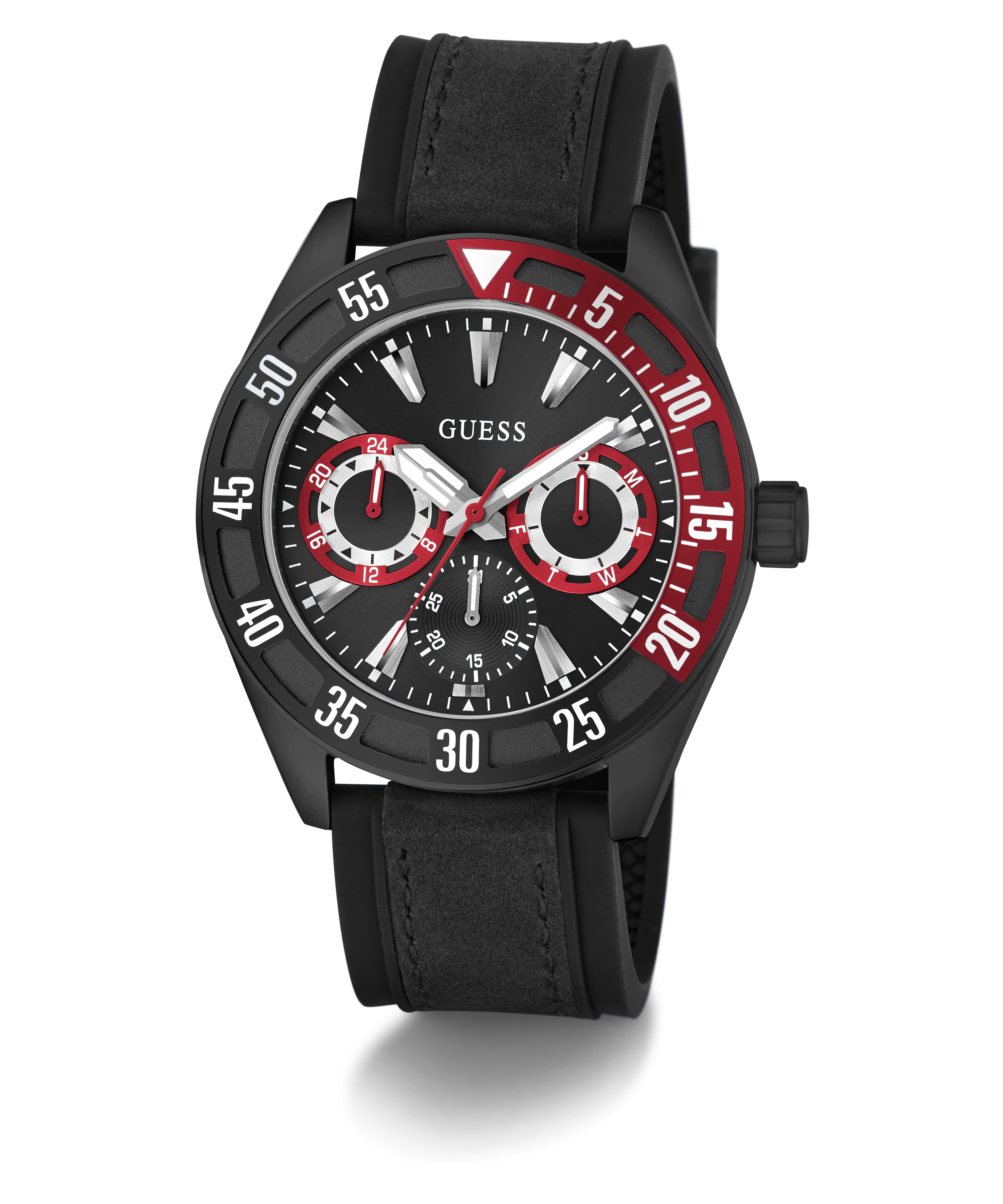 GUESS Mens Black Multi-function Watch