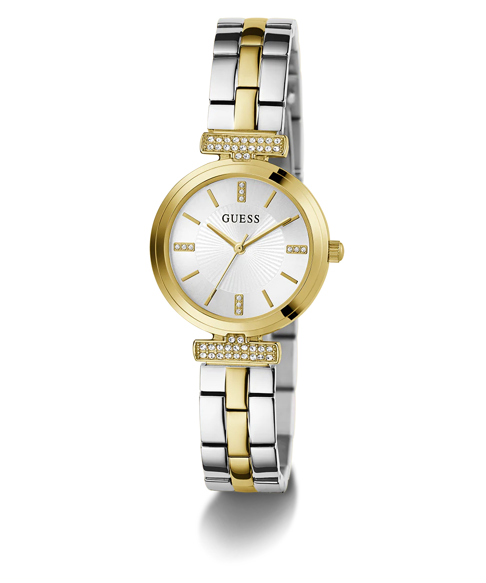 GUESS Ladies 2-Tone Gold Tone Analog Watch