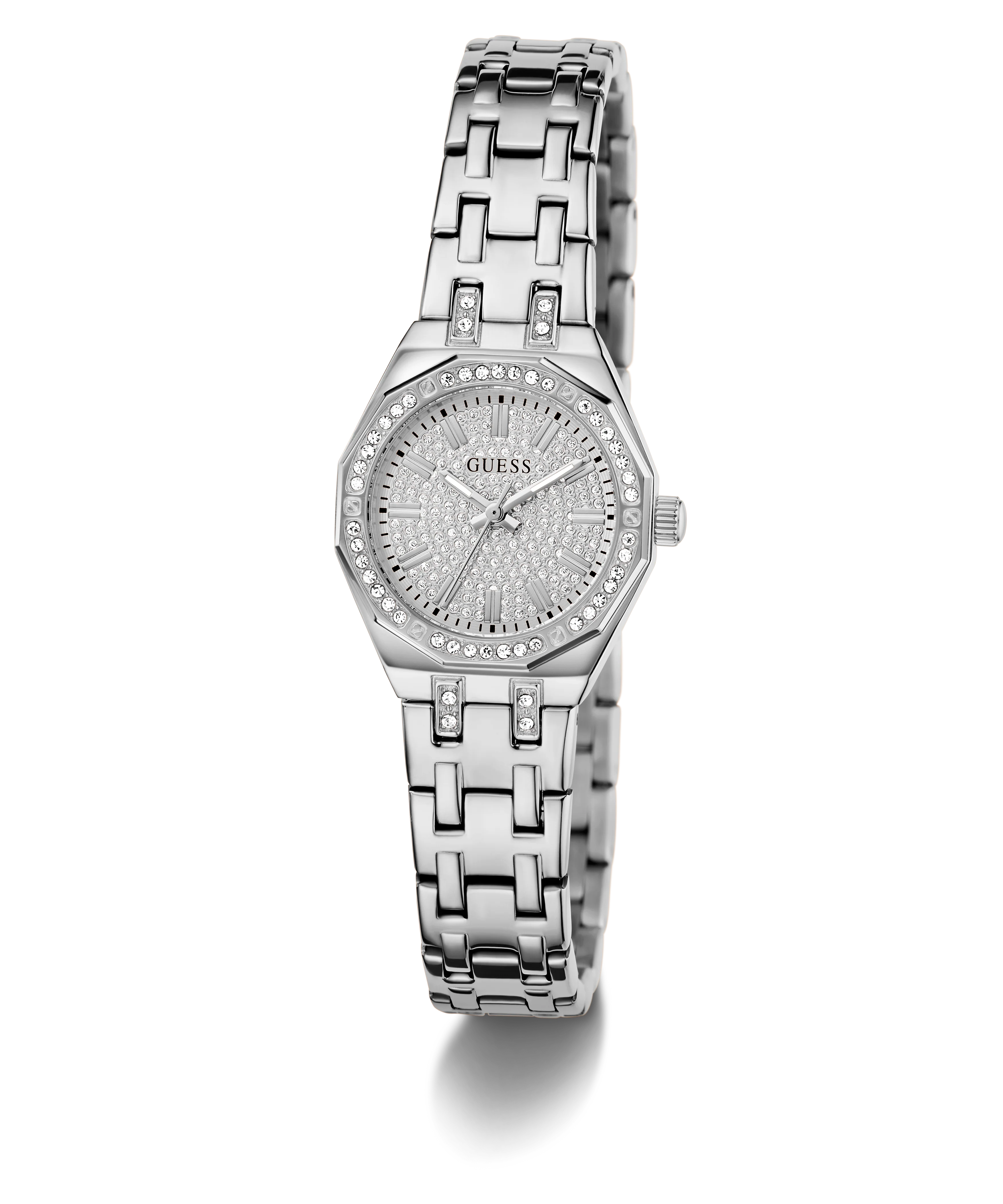 GUESS Ladies Pixie Silver Tone Analog Watch