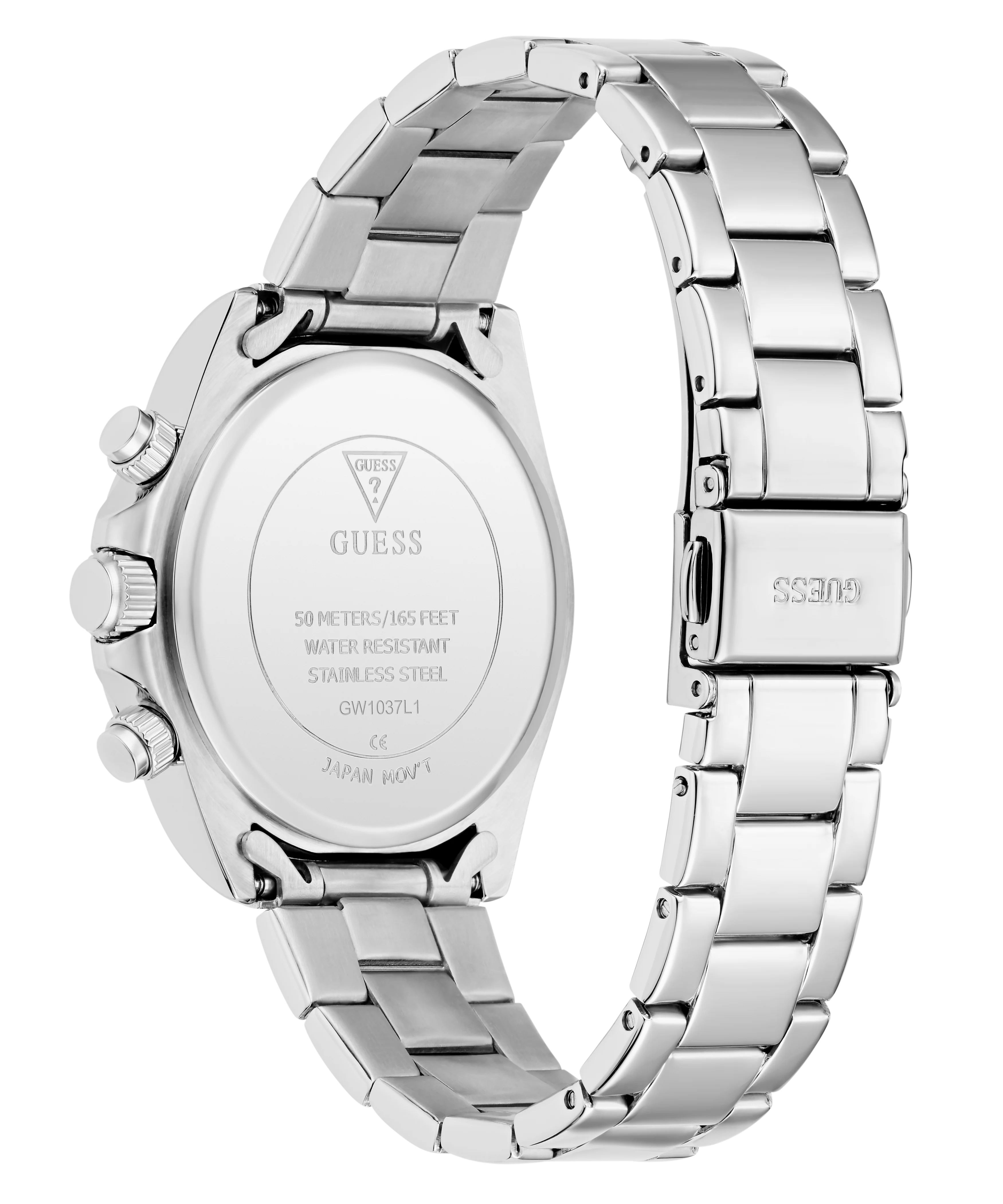GUESS Ladies Victoria Silver Tone Analog Watch