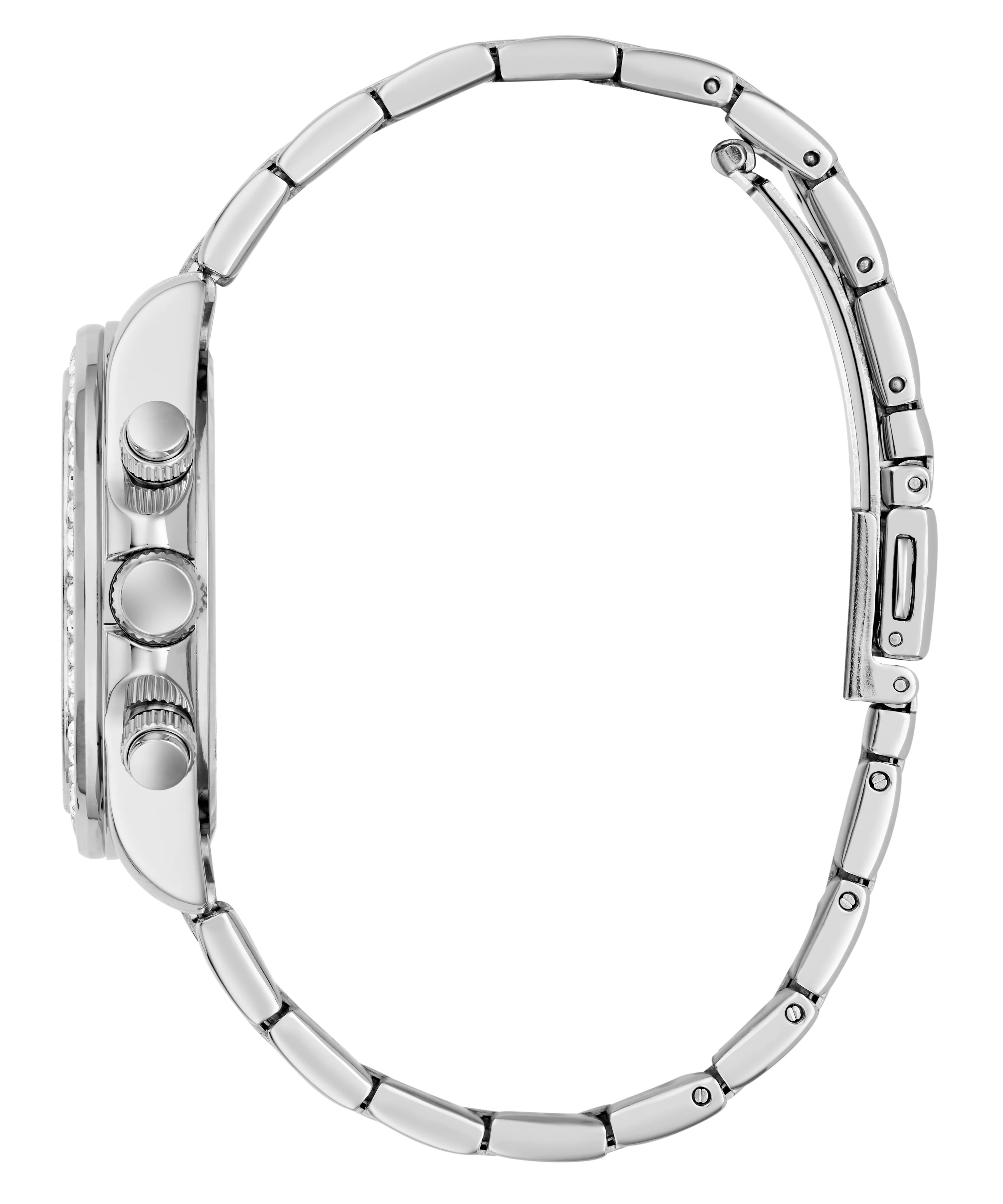 GUESS Ladies Victoria Silver Tone Analog Watch