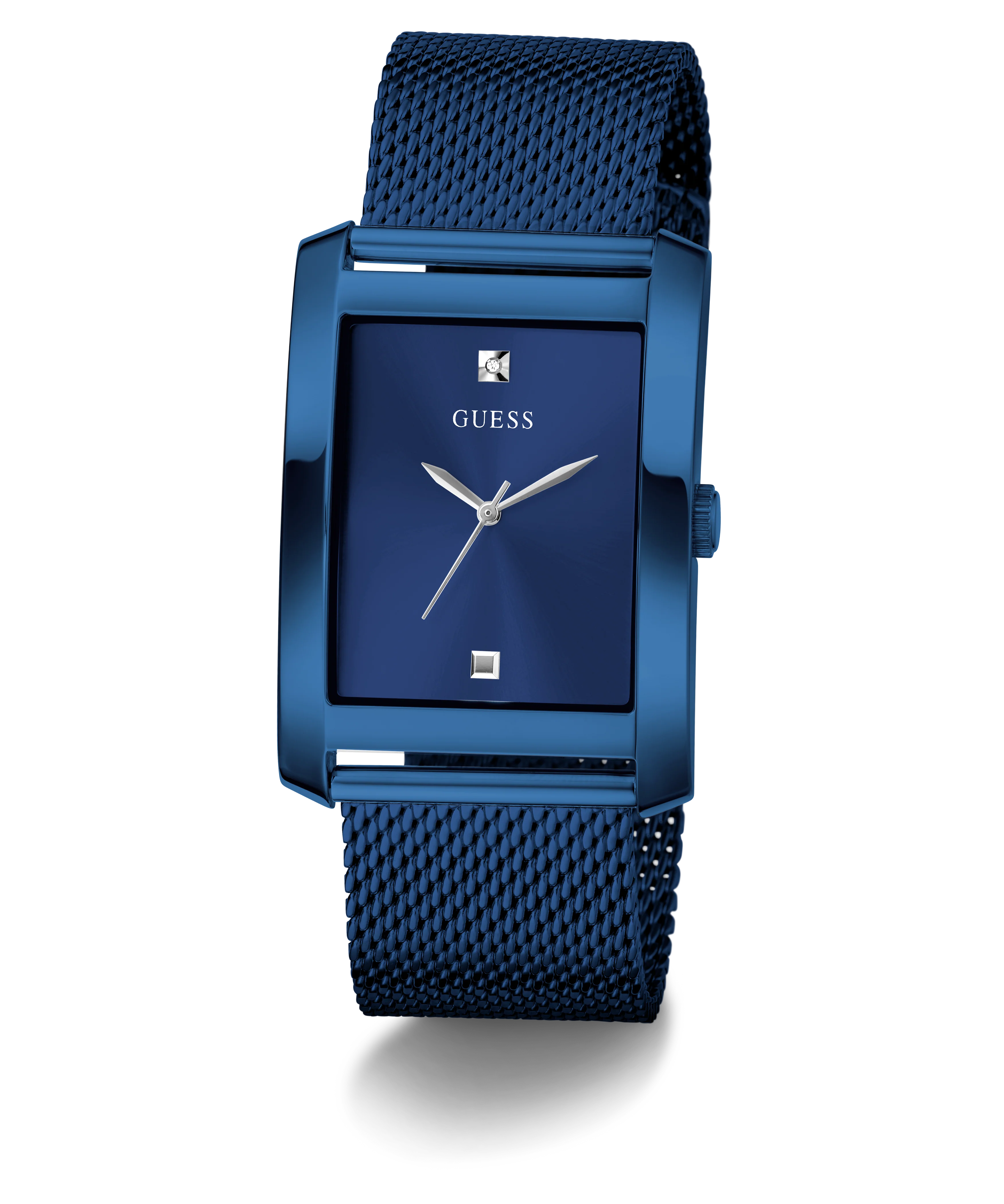 GUESS Mens Blue Analog Watch