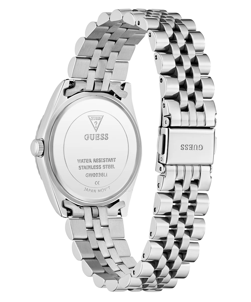GUESS Ladies Jada Silver Tone Multi-function Date Watch