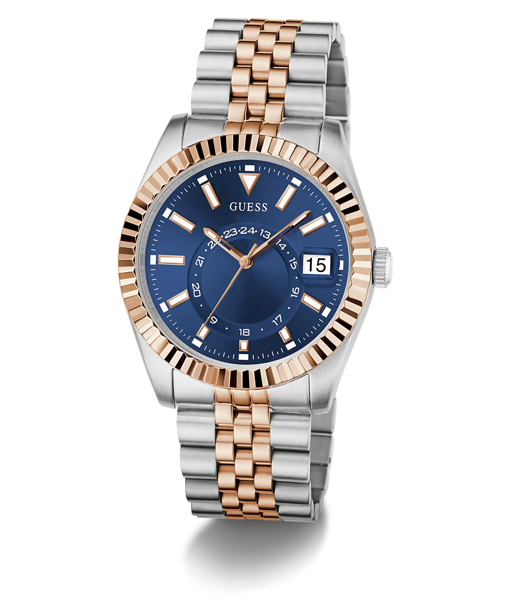 GUESS Mens Jaden 2-Tone Multi-function Date Watch