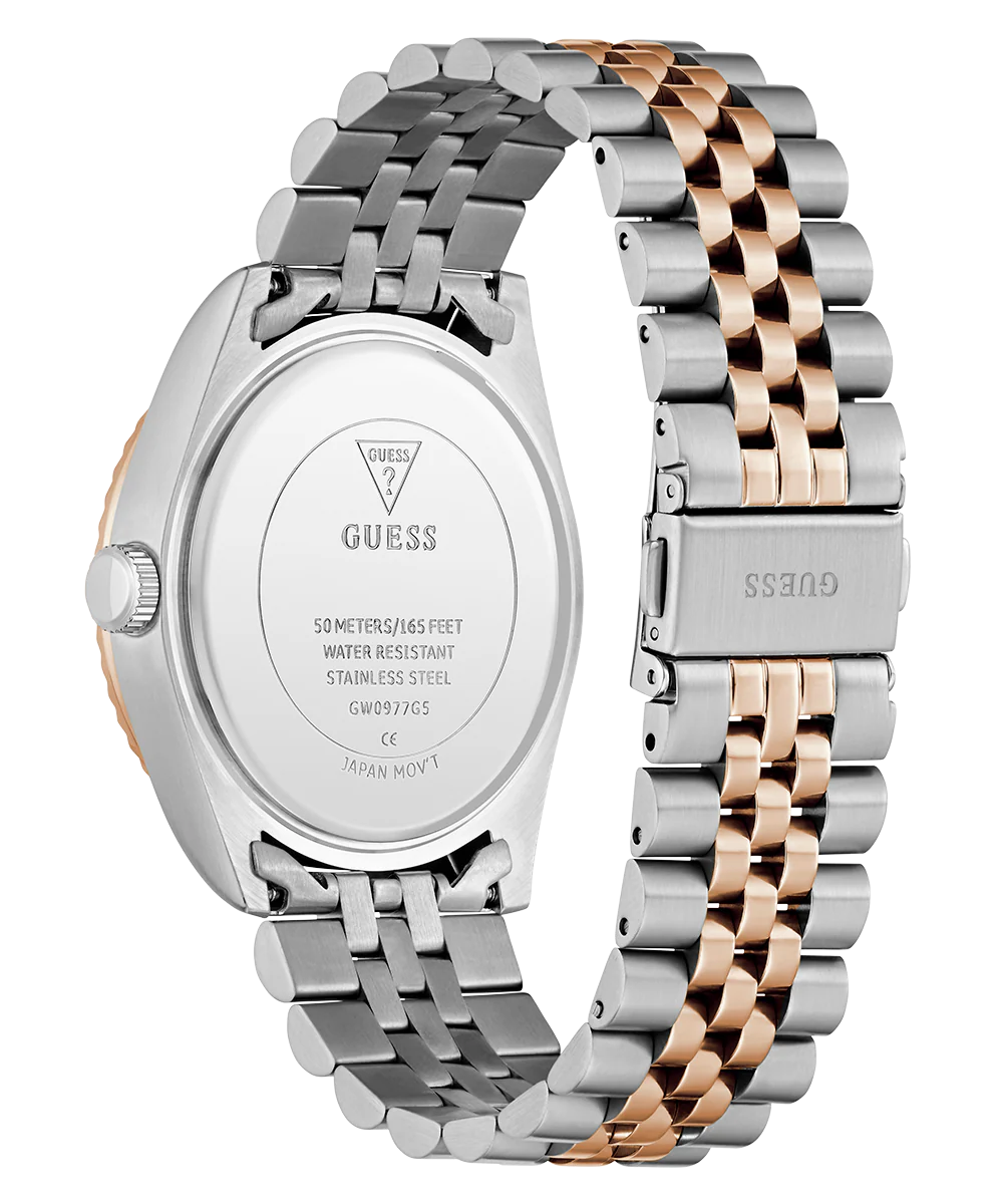 GUESS Mens Jaden 2-Tone Multi-function Date Watch