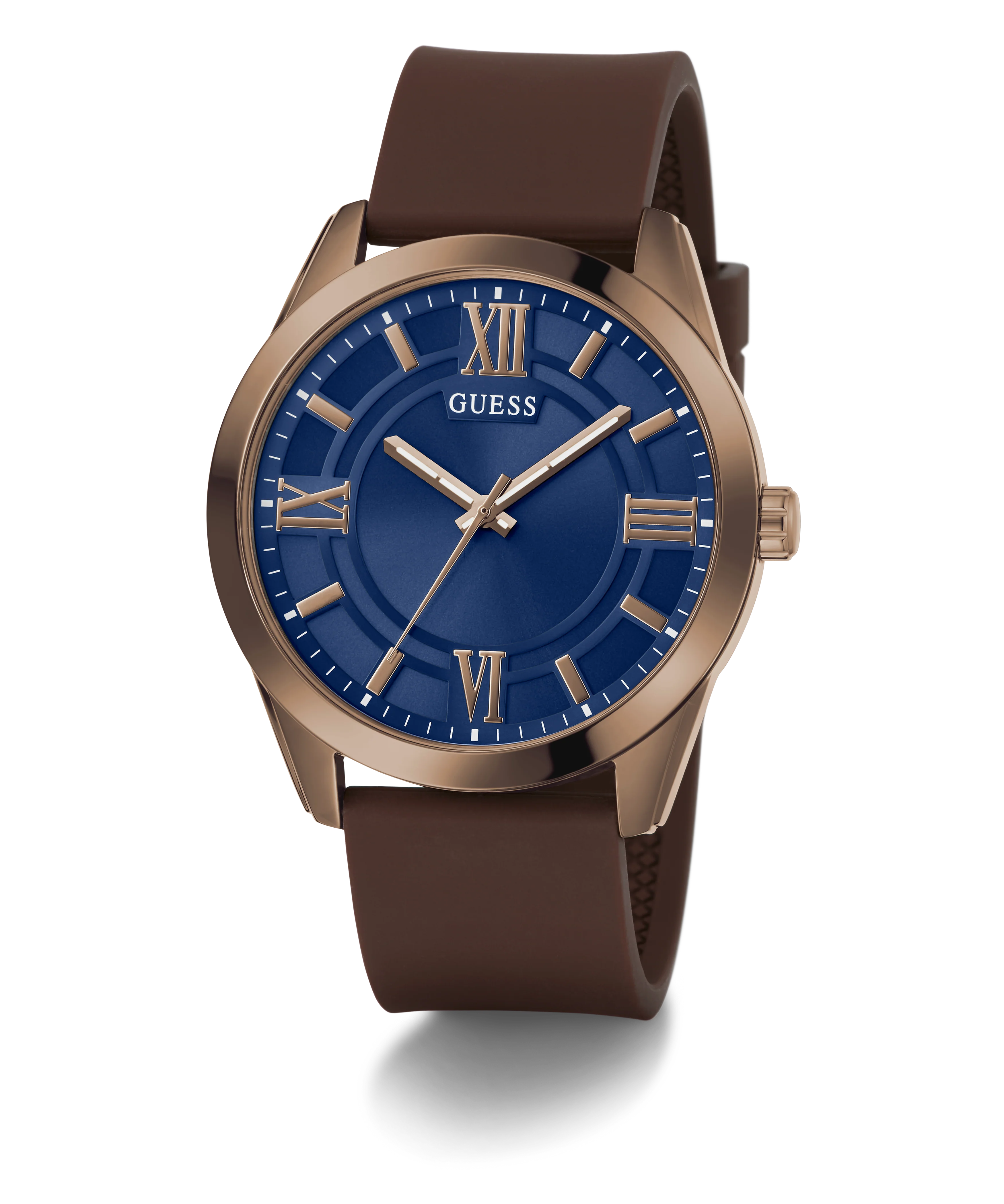 GUESS Mens Brown Coffee Analog Watch