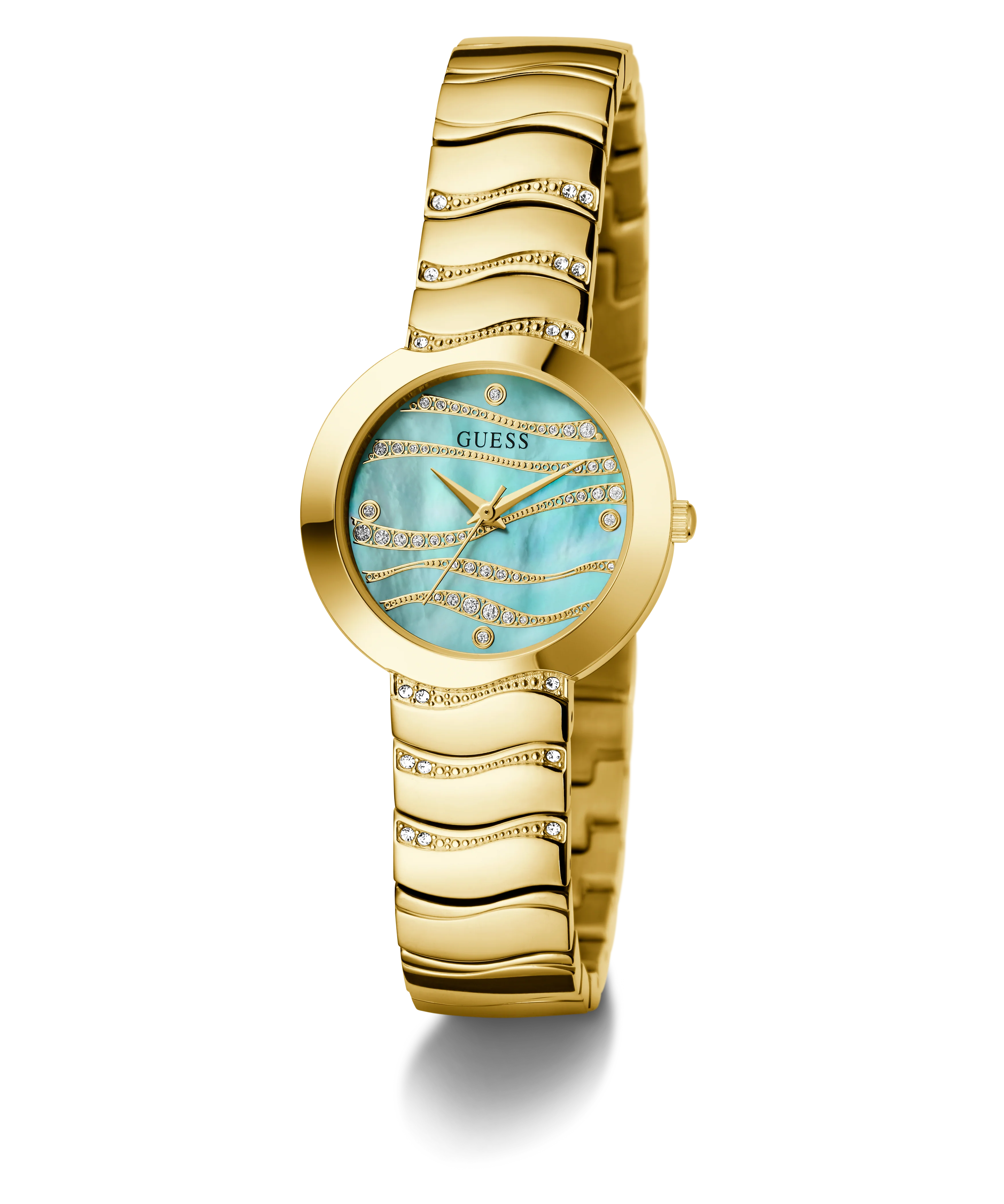 GUESS Ladies Gold Tone Analog Watch