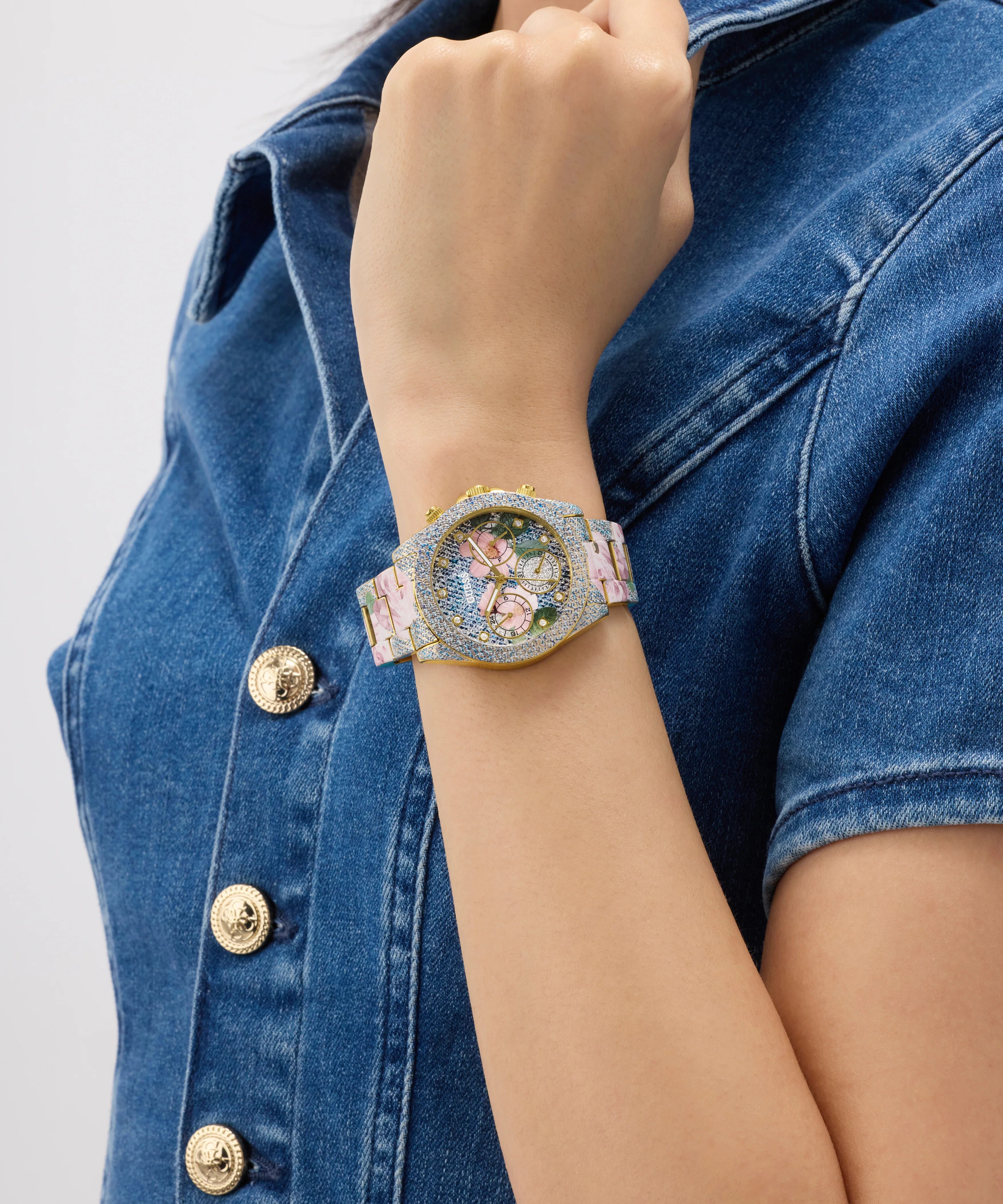 GUESS Ladies Blue Analog Watch