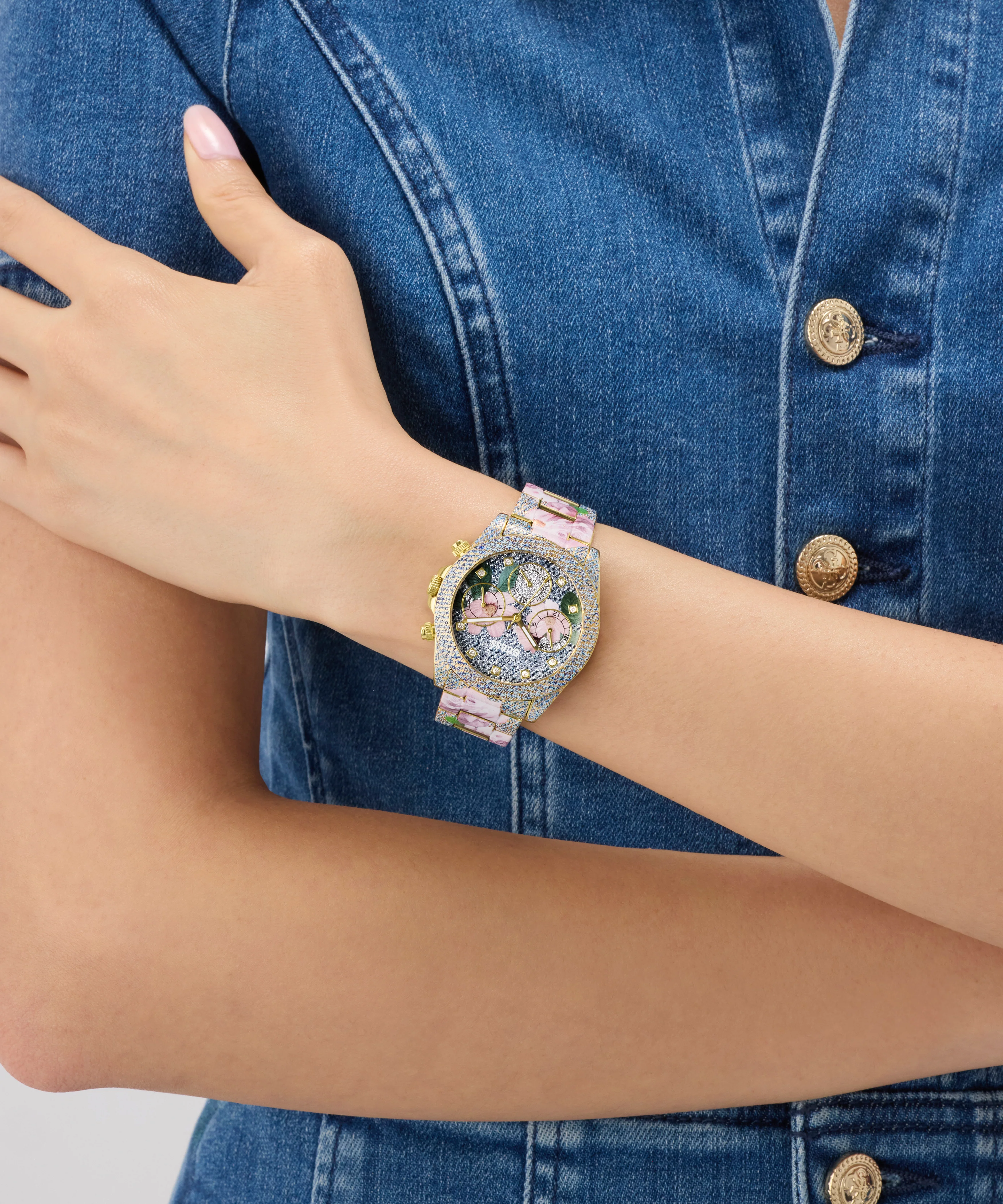 GUESS Ladies Blue Analog Watch