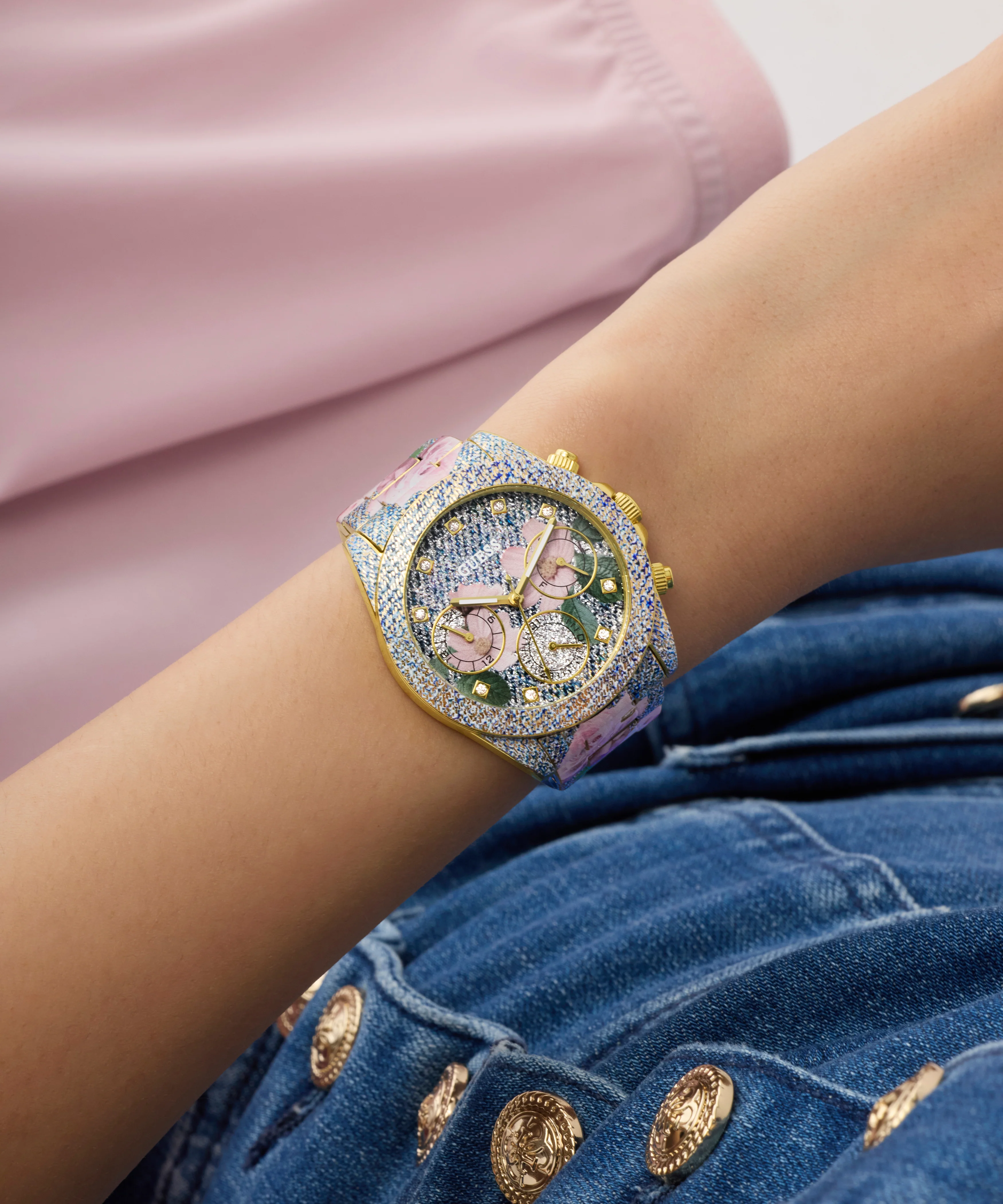 GUESS Ladies Blue Analog Watch