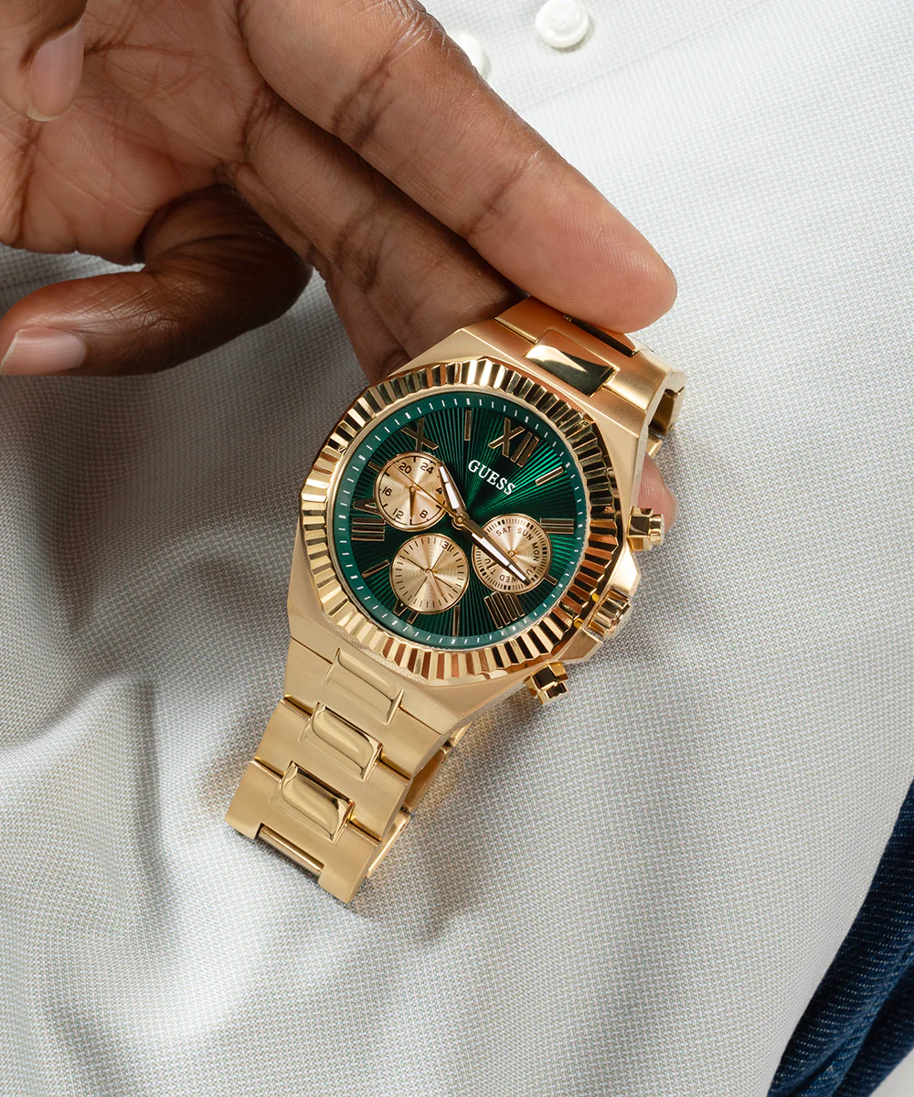 994-guess-equity-mens-gold-tone-multi-function-watch-5.webp GUESS Equity Mens Gold Tone Multi-function Watch