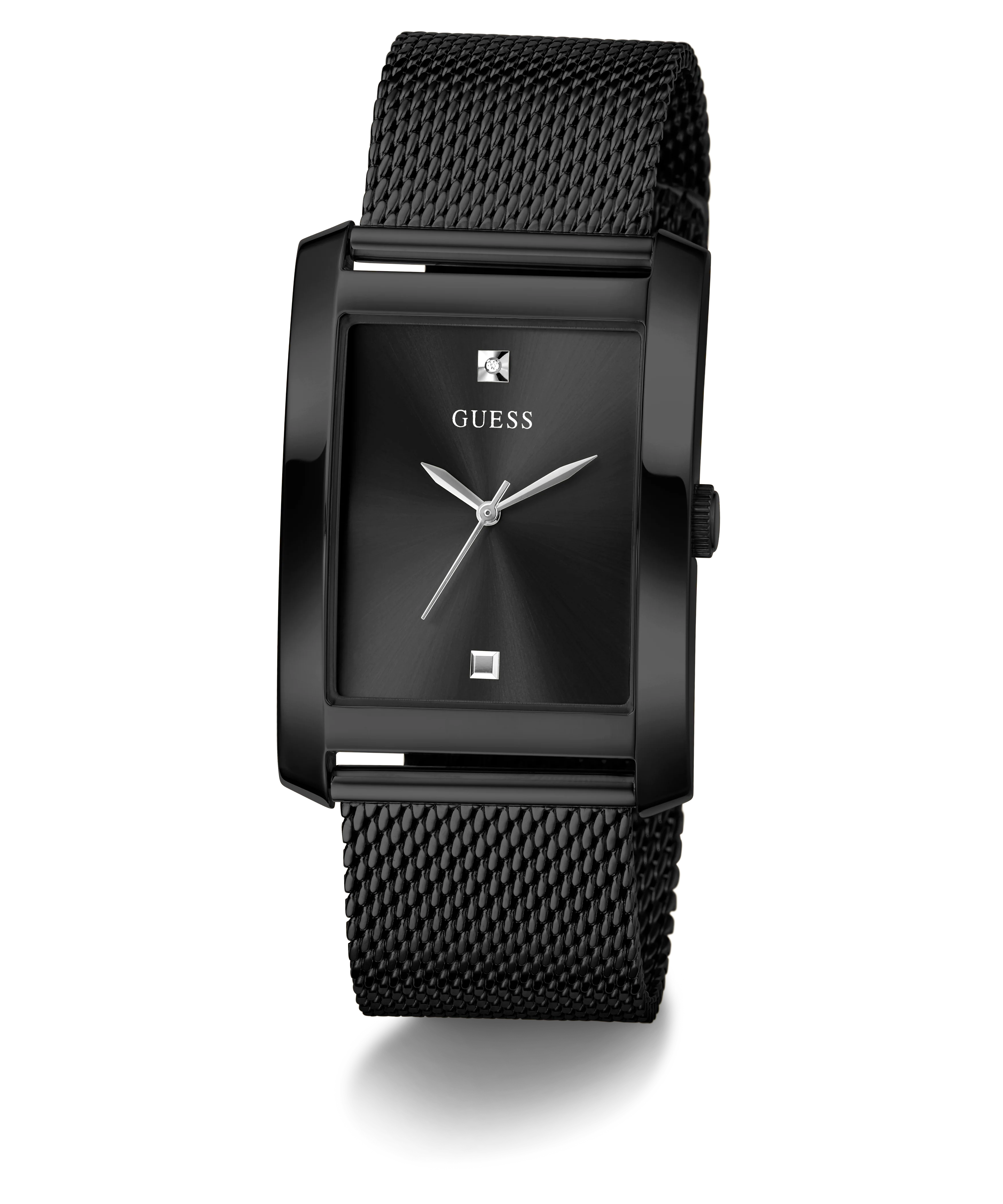 GUESS Mens Black Analog Watch