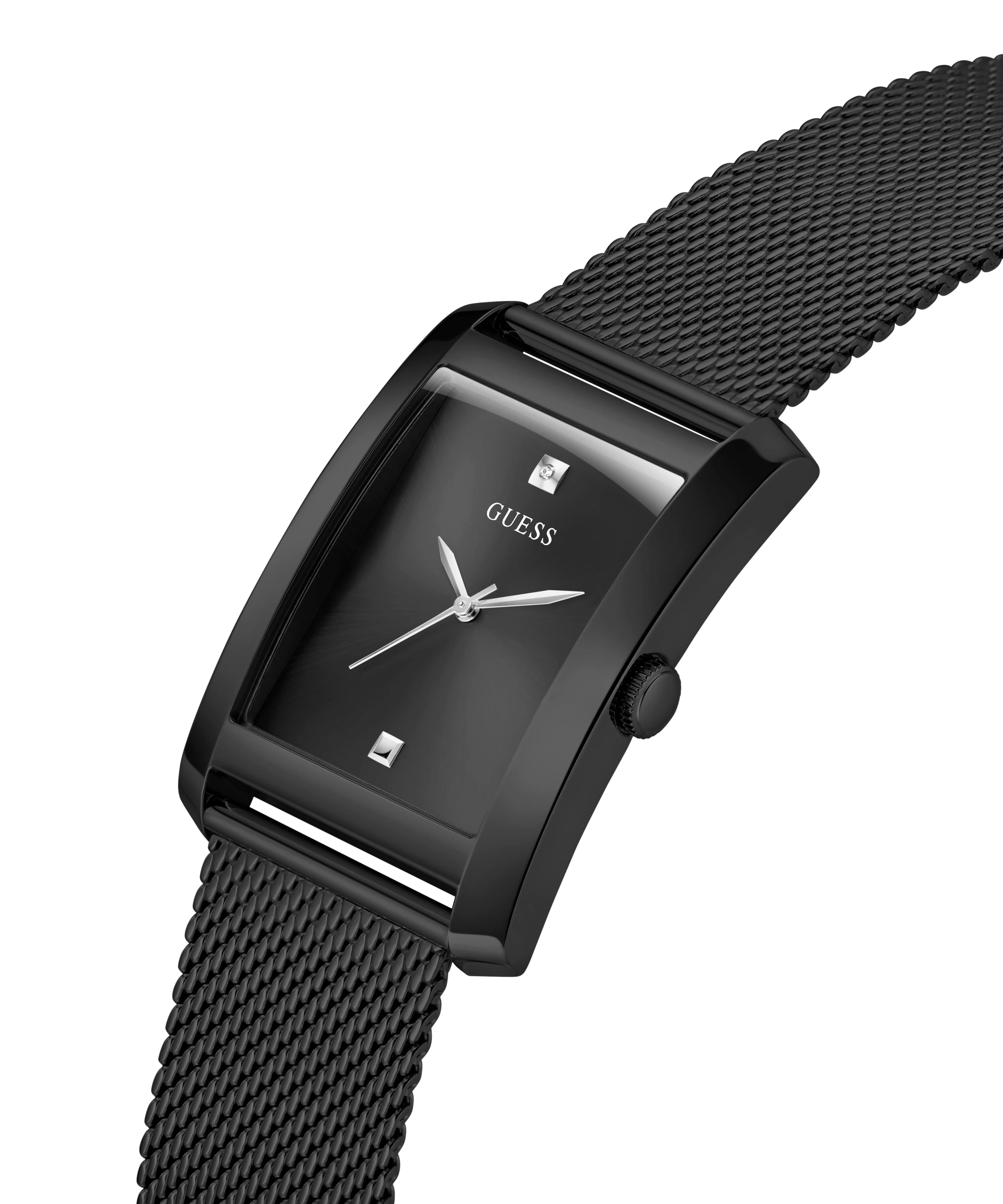 GUESS Mens Black Analog Watch