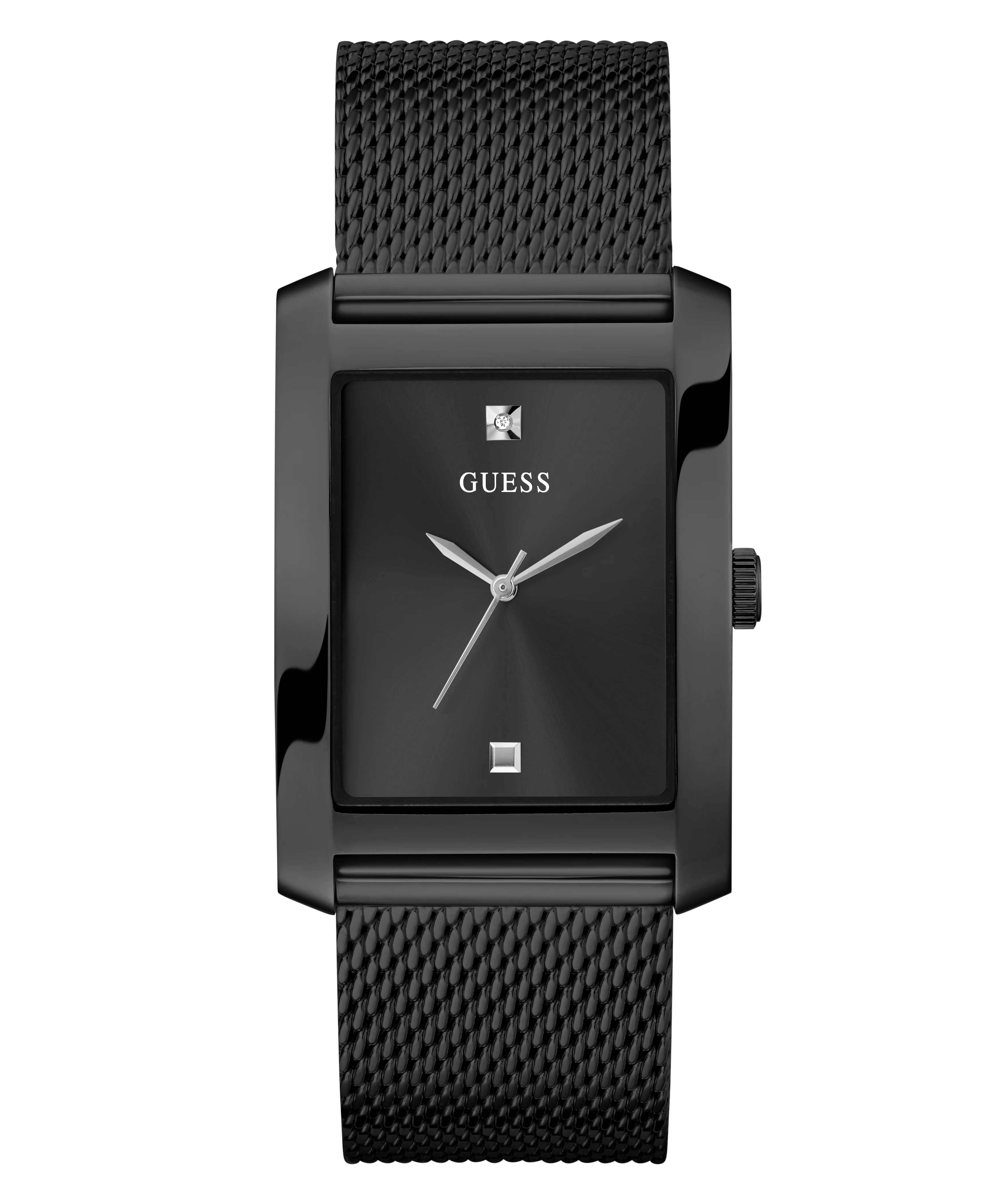 GUESS Mens Black Analog Watch